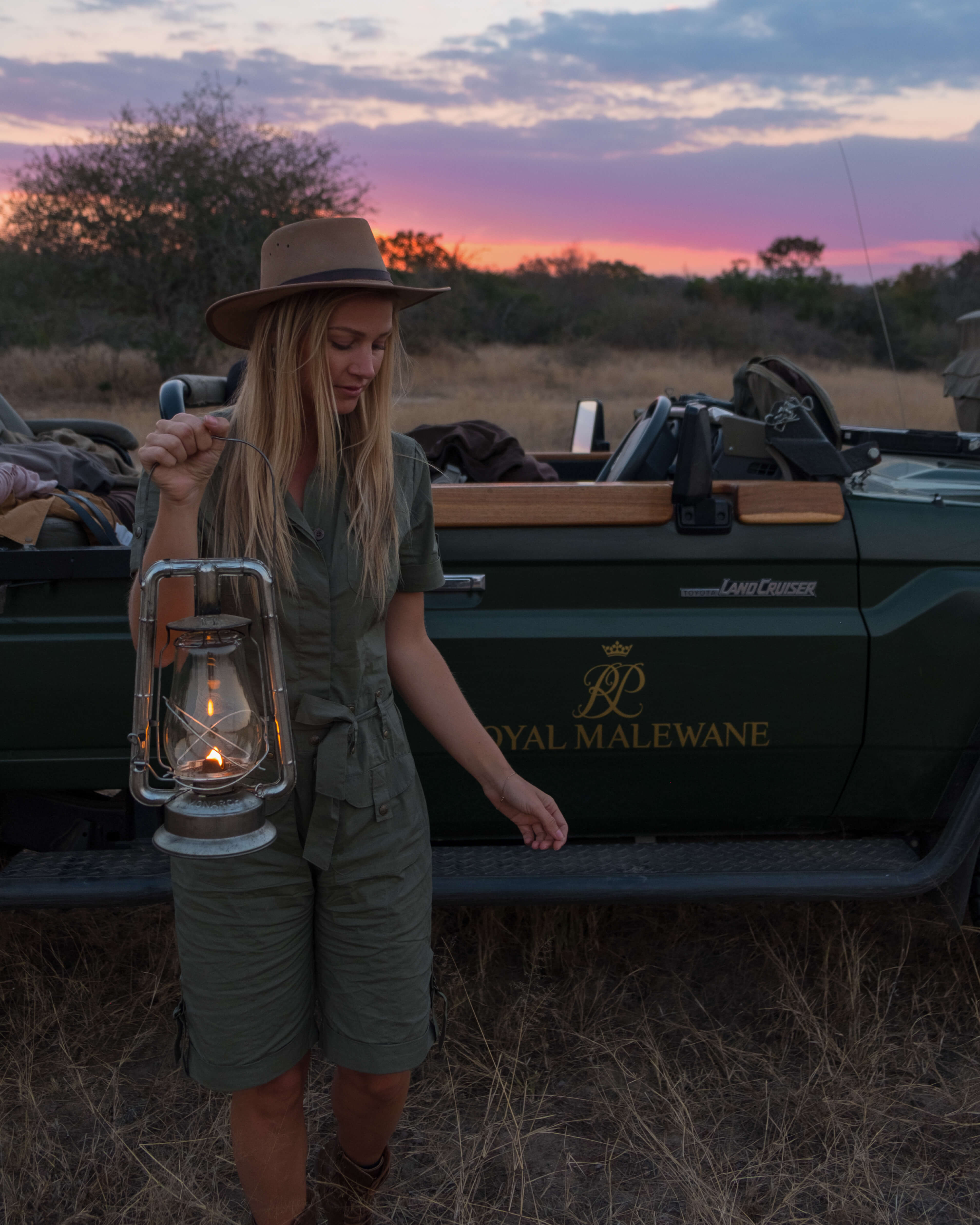blonde on safari with the royal malewane