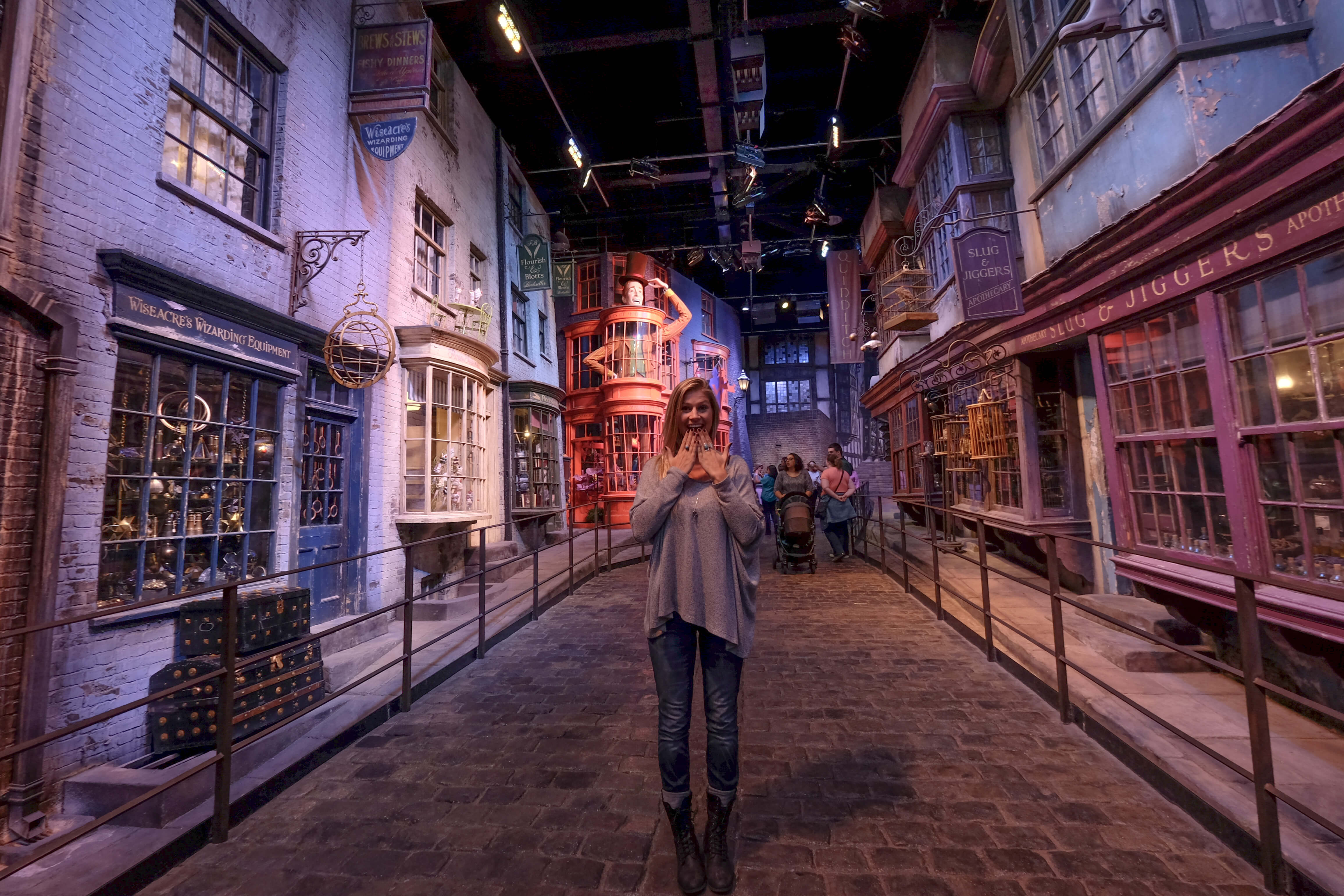 blonde at harry potter studio london