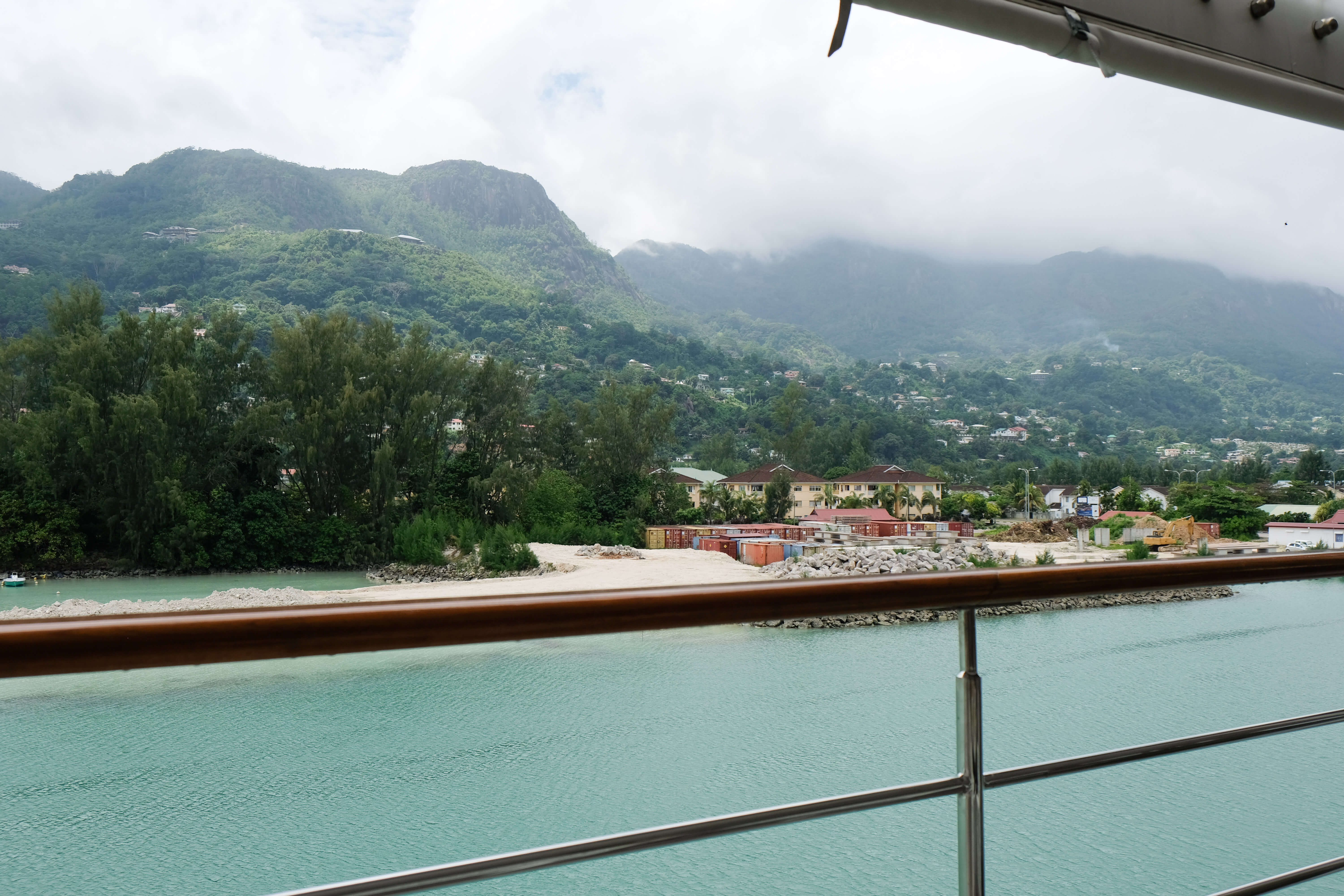 Sailing into Saint Anne Island Seychelles