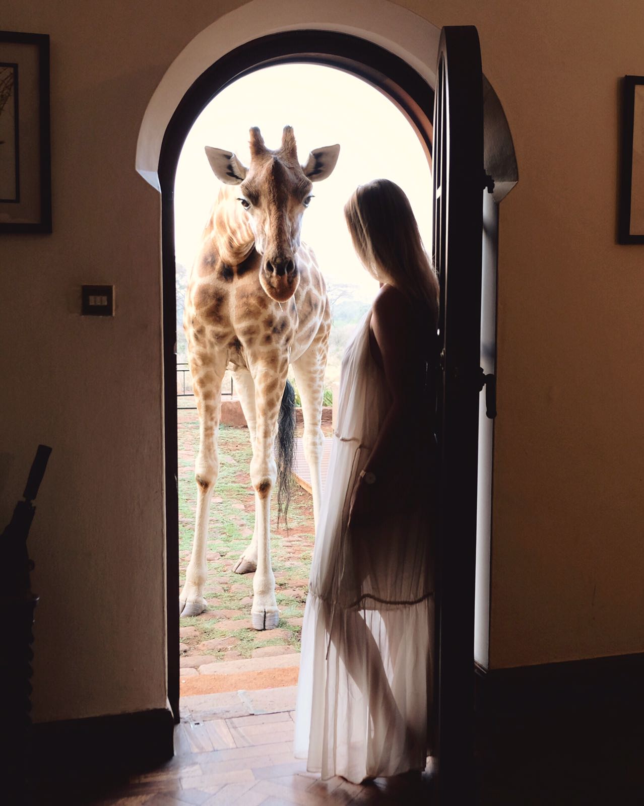 Doorway at the Giraffe Manor