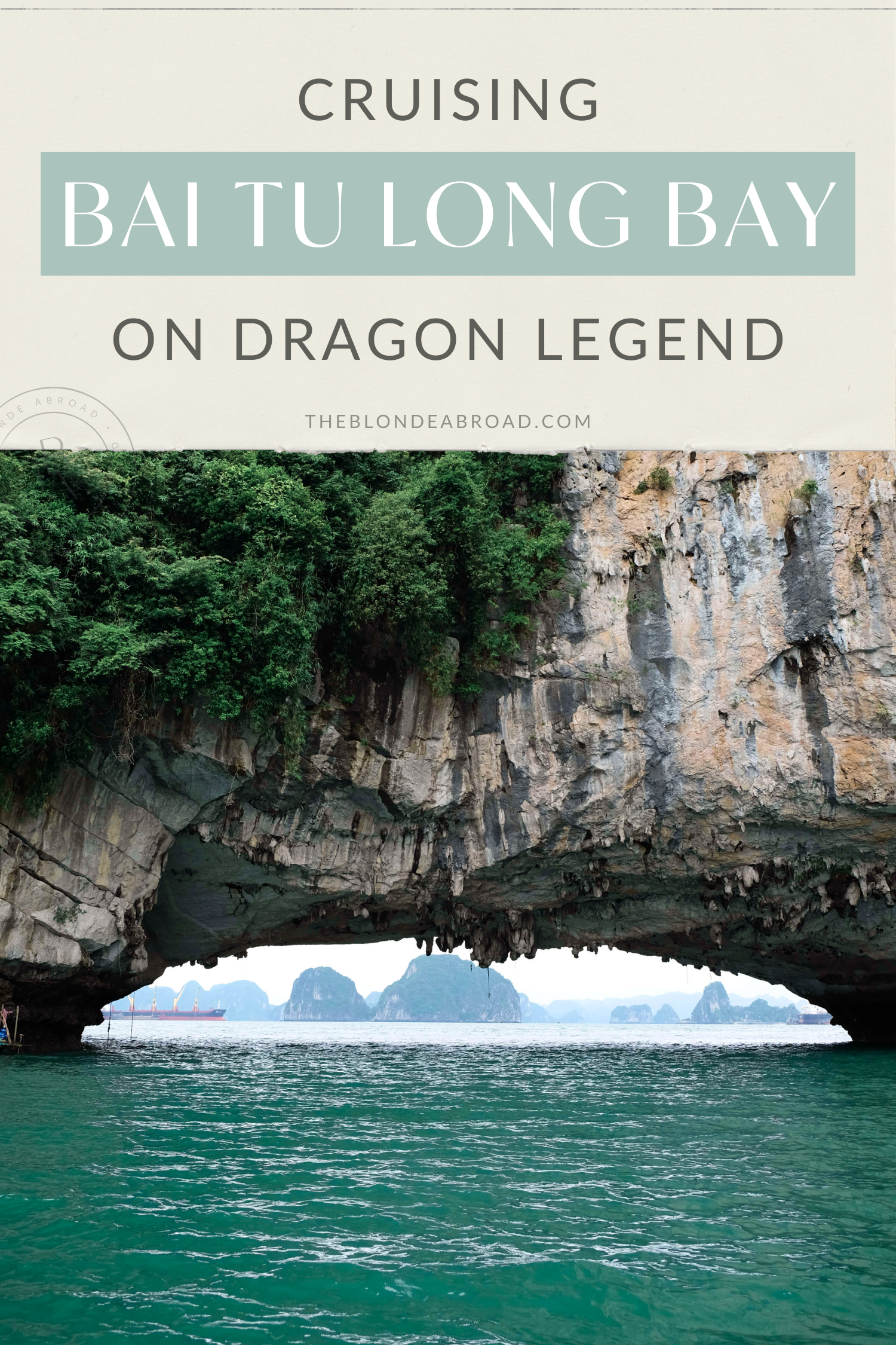 Cruising Bai Tu Long Bay on Dragon Legend