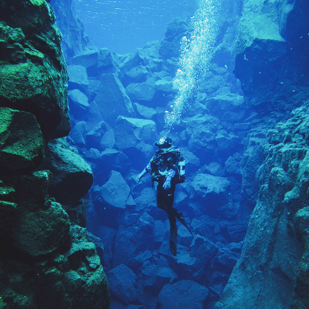 Scuba Diving in the Silfra Fissure