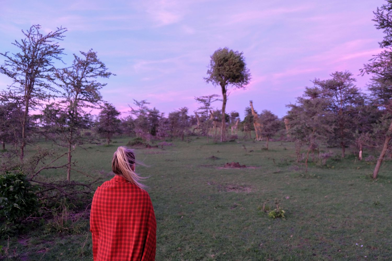 blonde in kenya