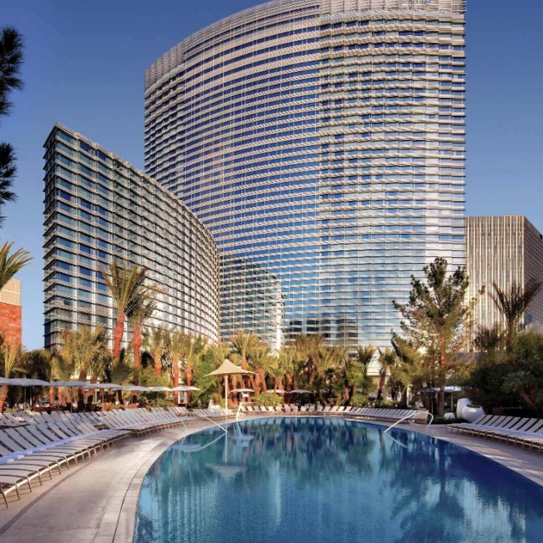 pool at ARIA in Las Vegas