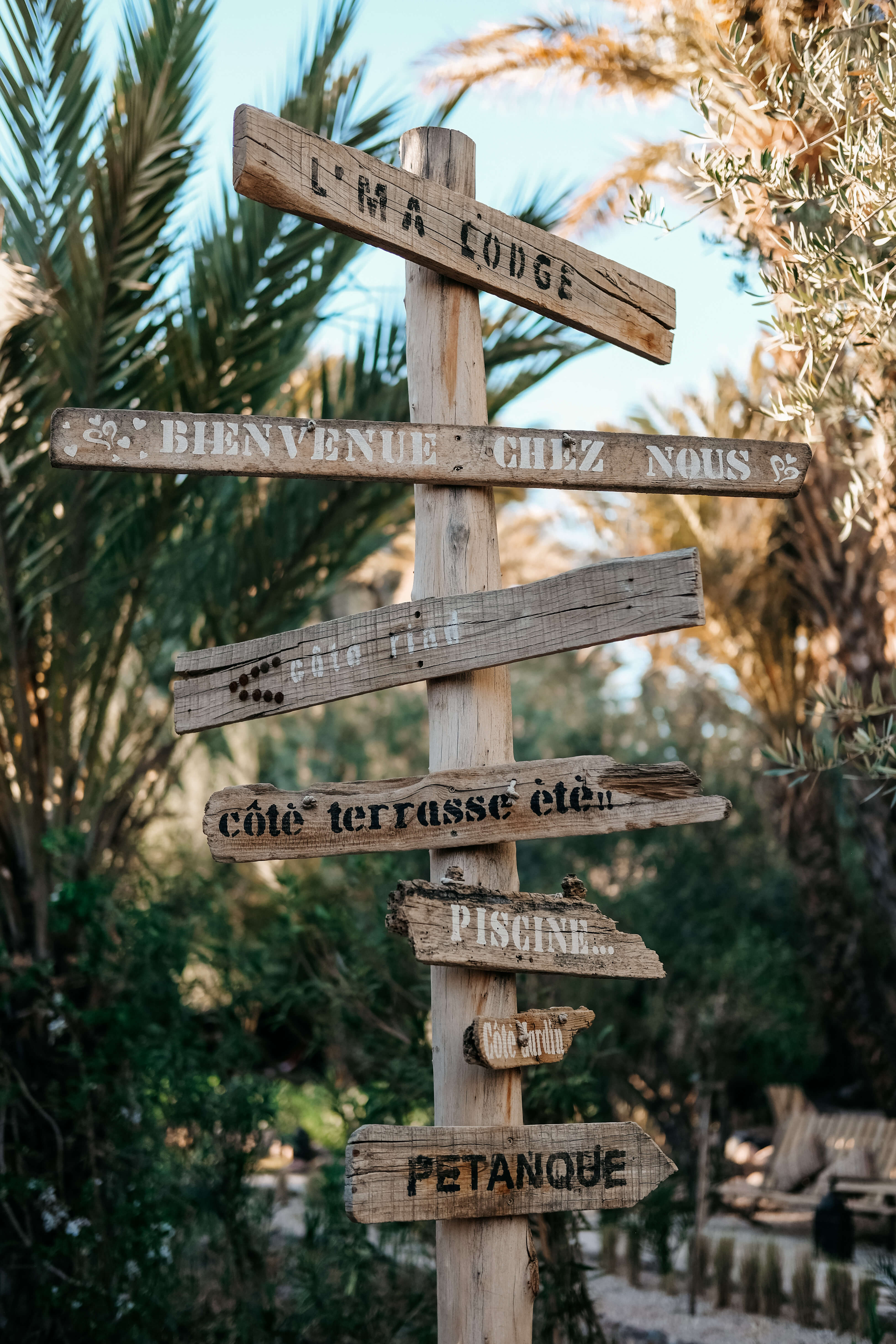 sign at l'ma lodge in Morocco