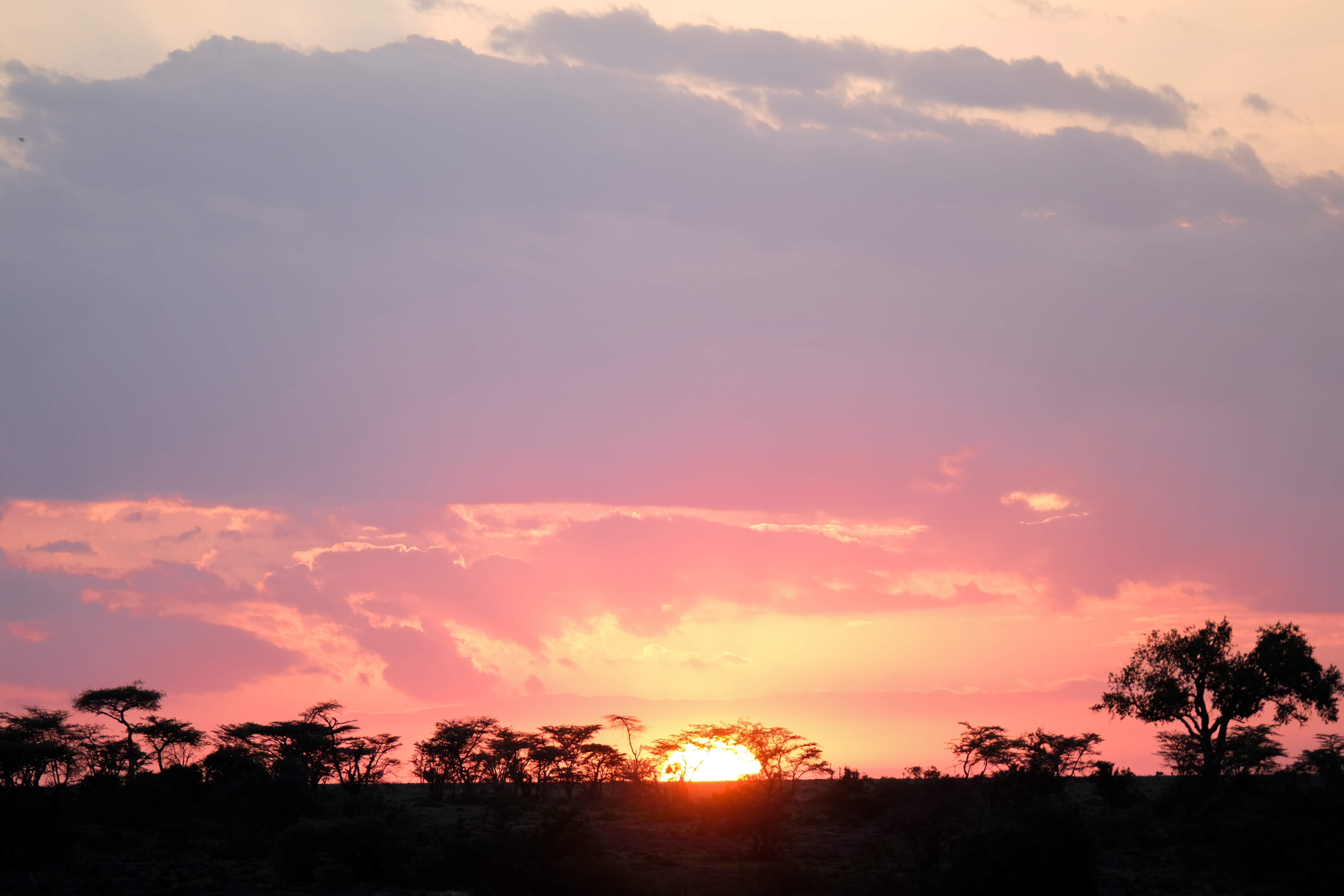 sunset in kenya