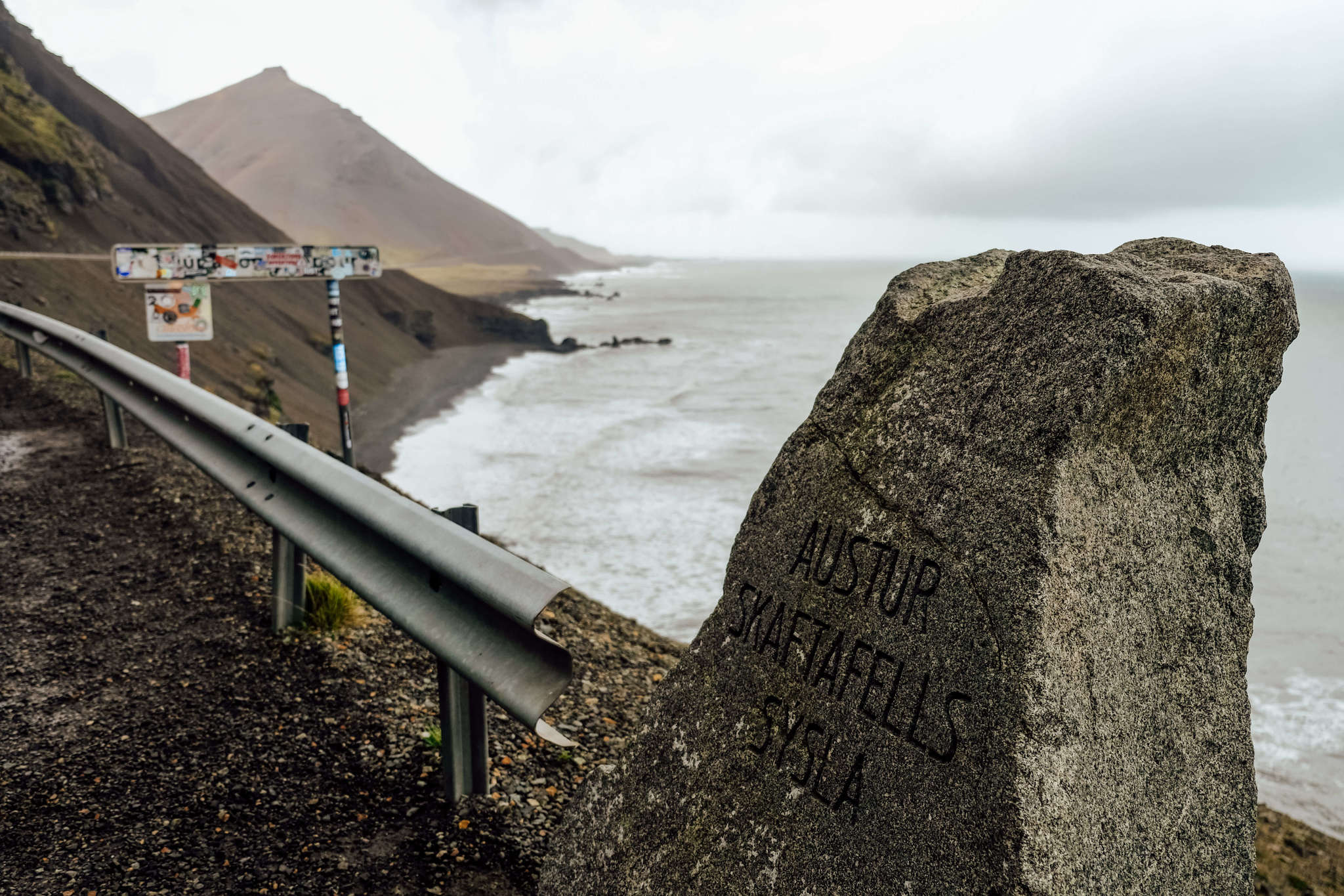 Driving East Fjords in Iceland