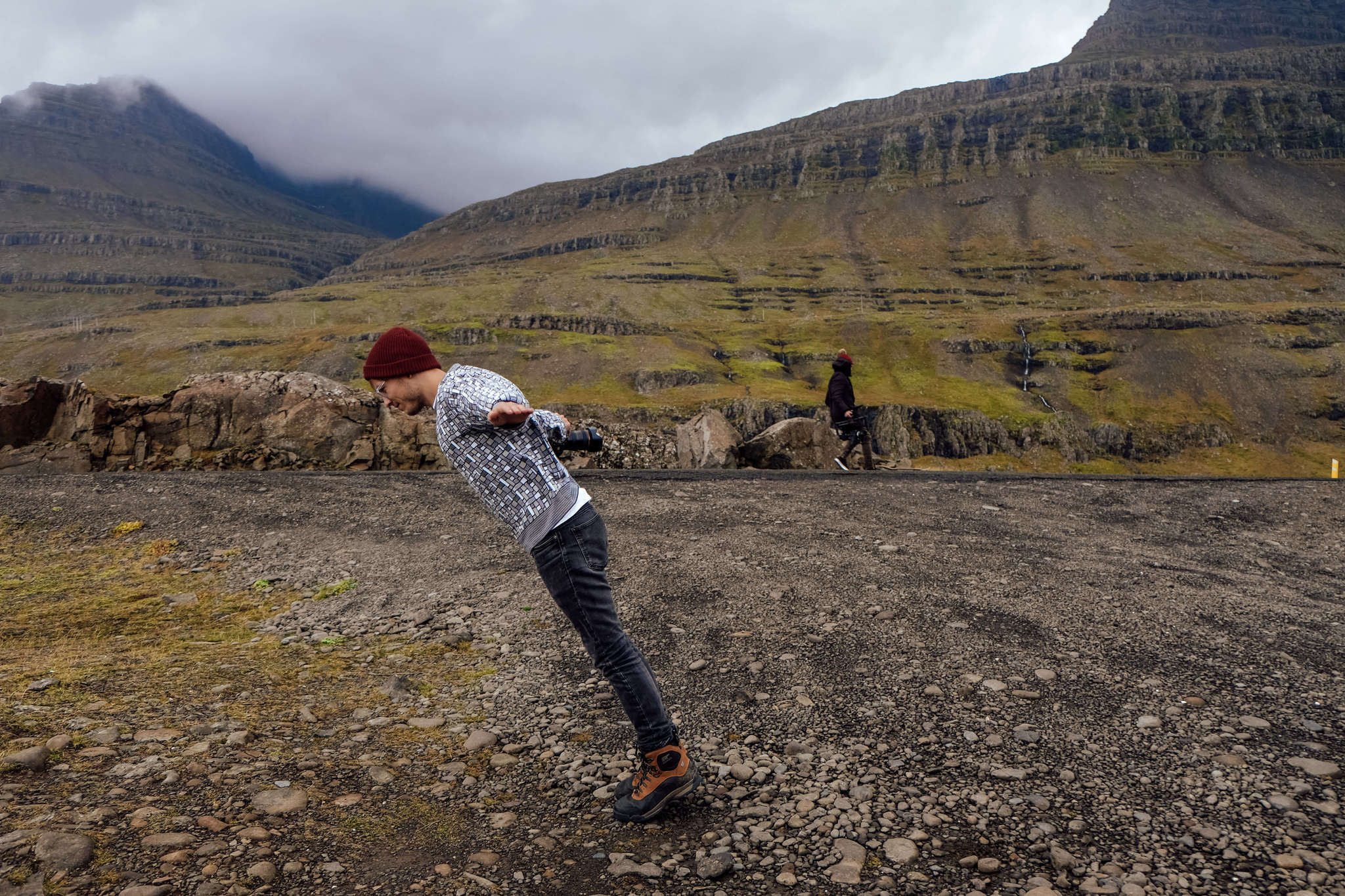 Caution of wind in Iceland