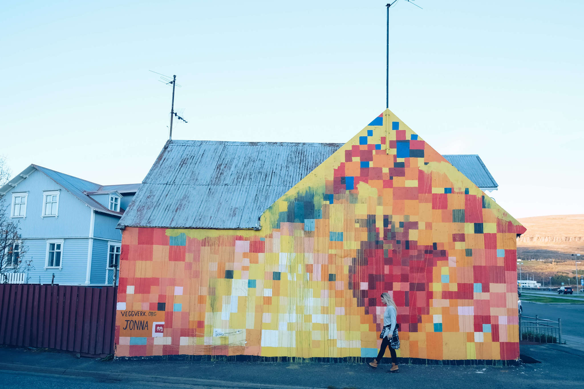 Colorful building in Akureyri