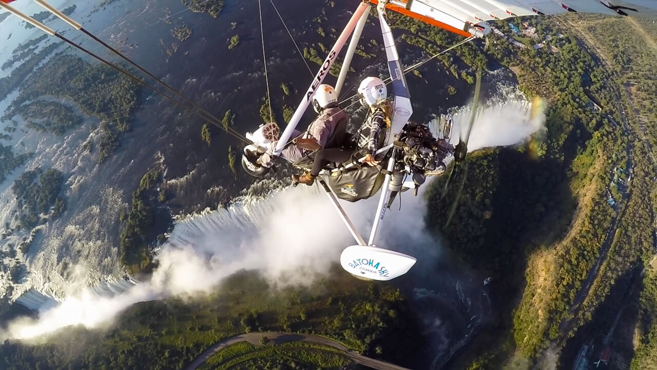 microflight over victoria falls