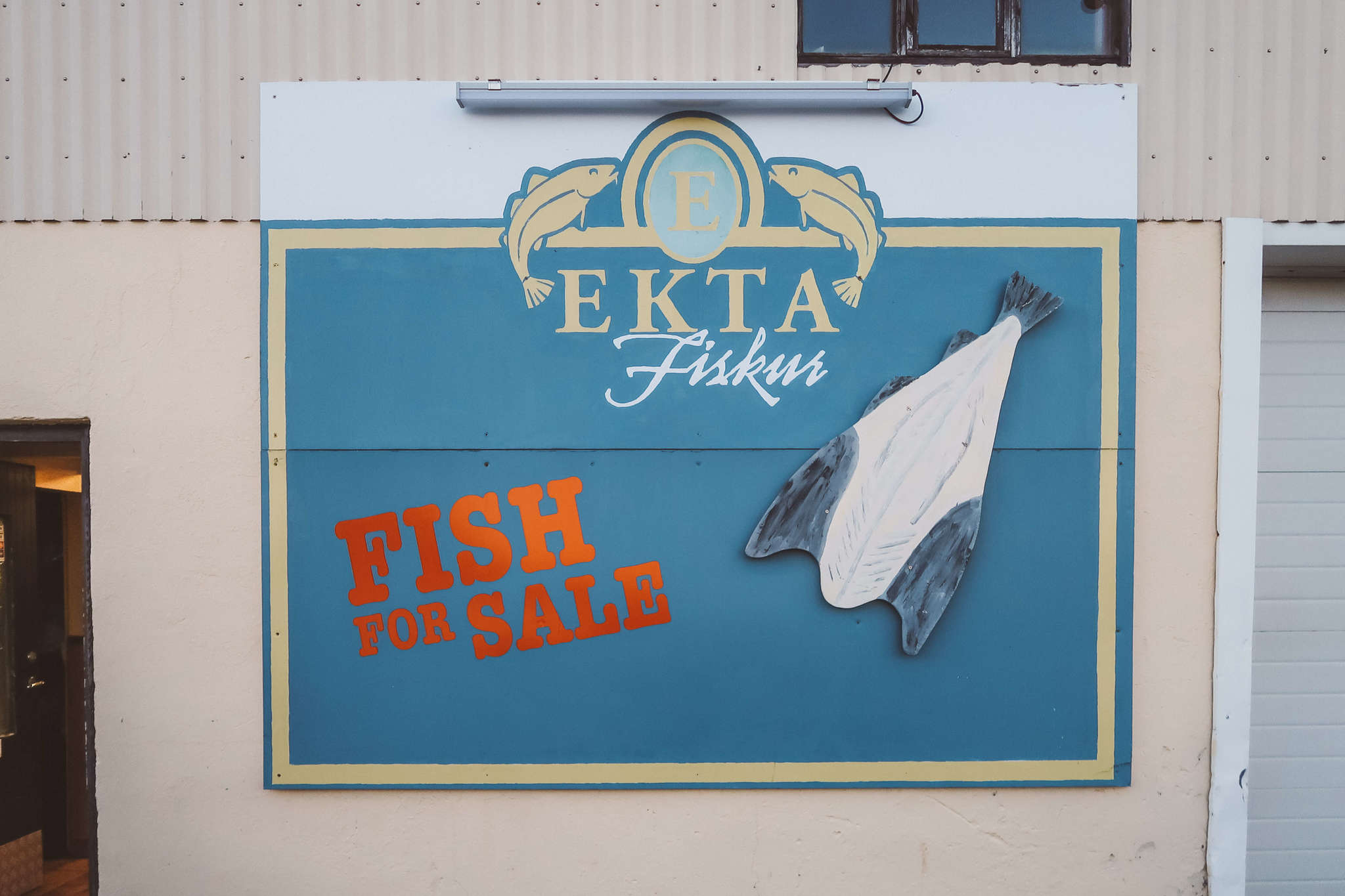 ekta fish sign in iceland