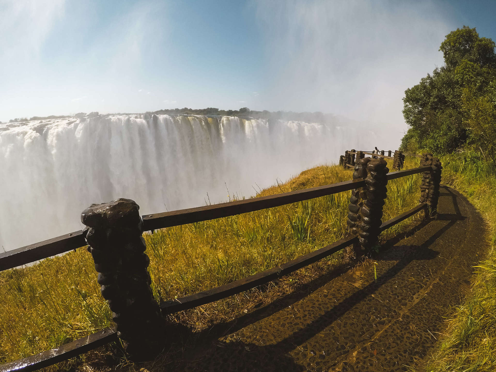 walking to victoria falls