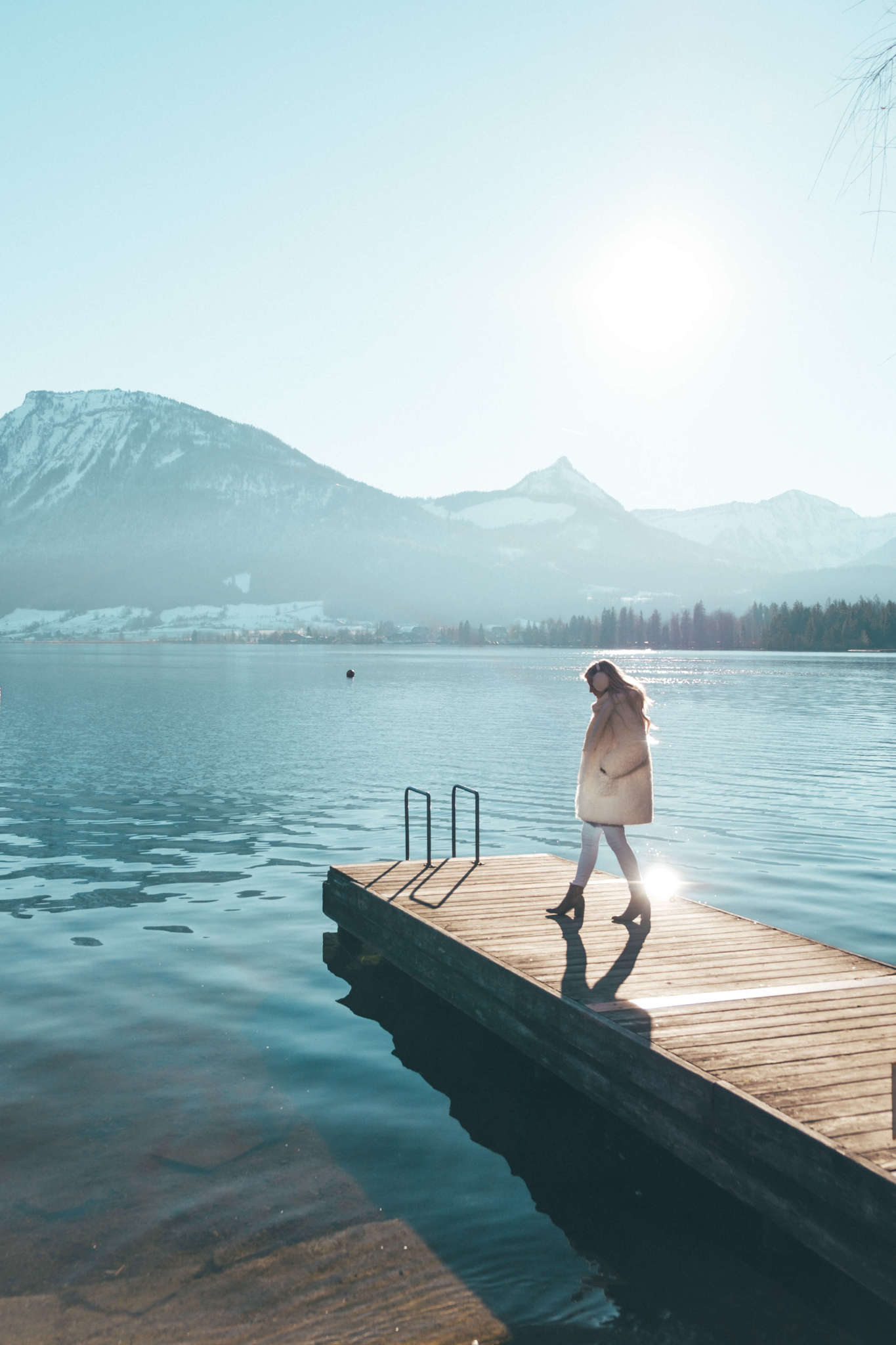 Europe lake in the winter