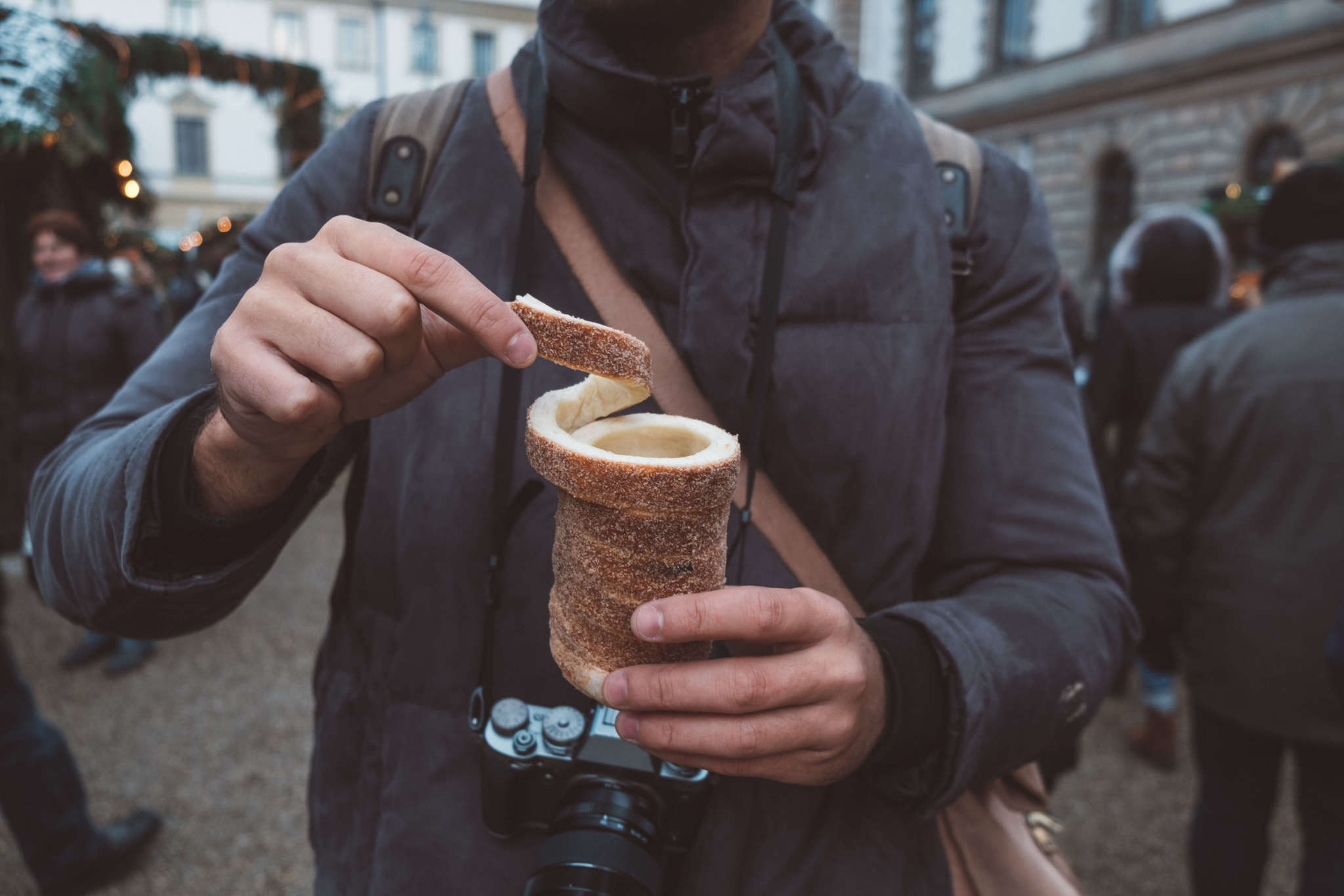 Chimney Cake in Regensburg, Germany