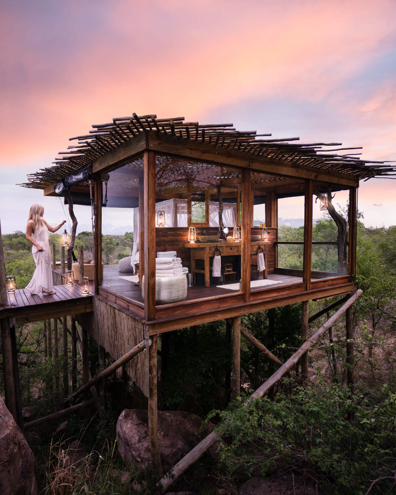 Staying At Lion Sands Ivory Lodge And Treehouses The Blonde Abroad