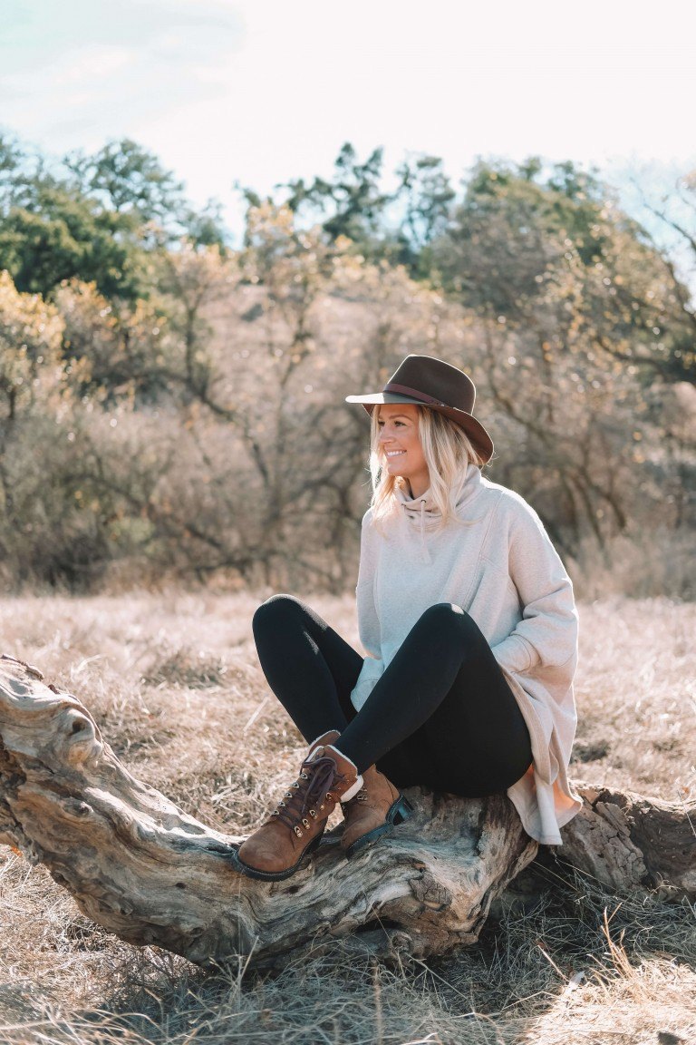 Poncho Sweater Outfit from Backcountry • The Blonde Abroad