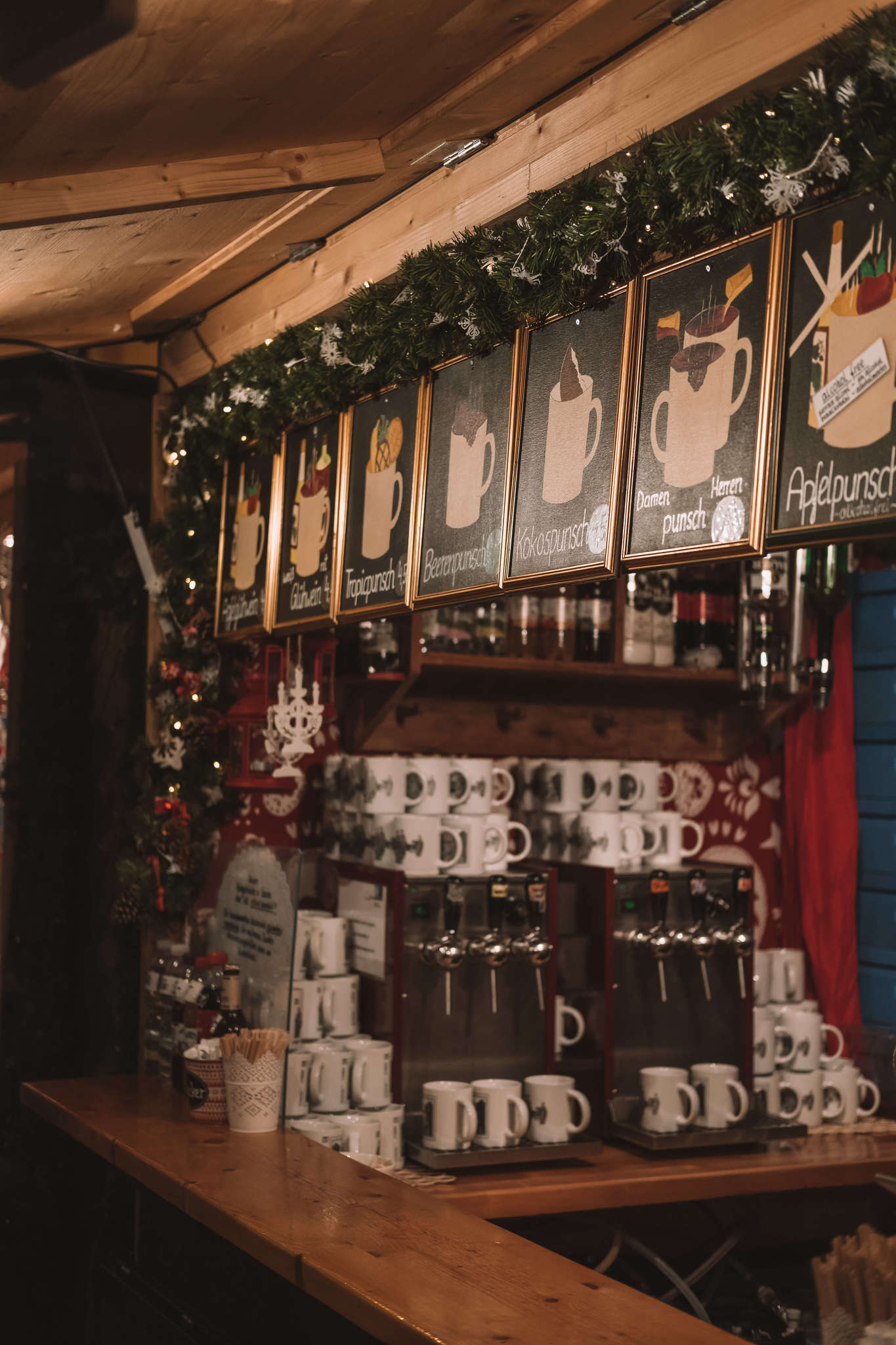 Drinks at Christmas Market in Vienna, Austria