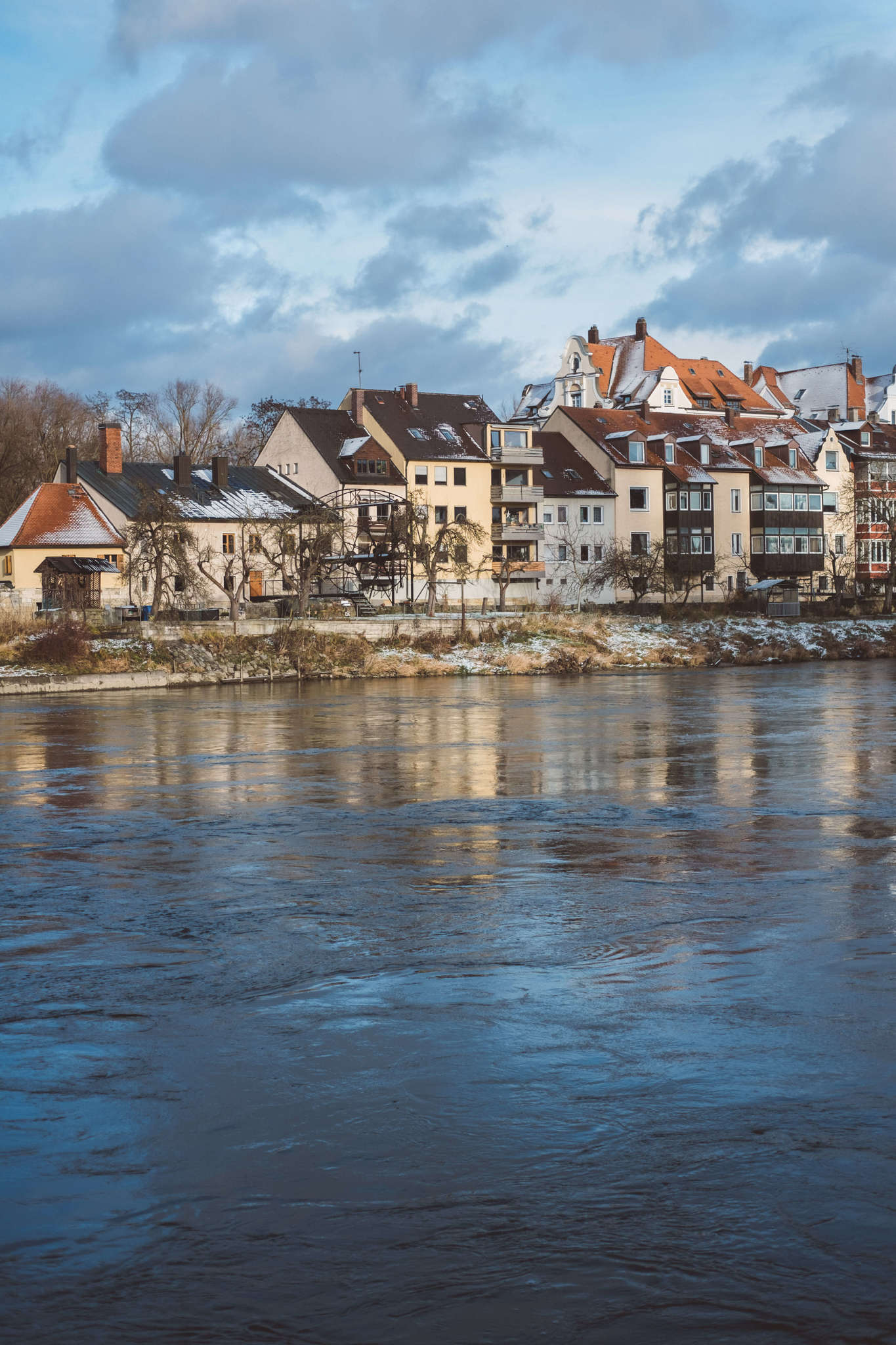 Lake in Regensburg, Germany