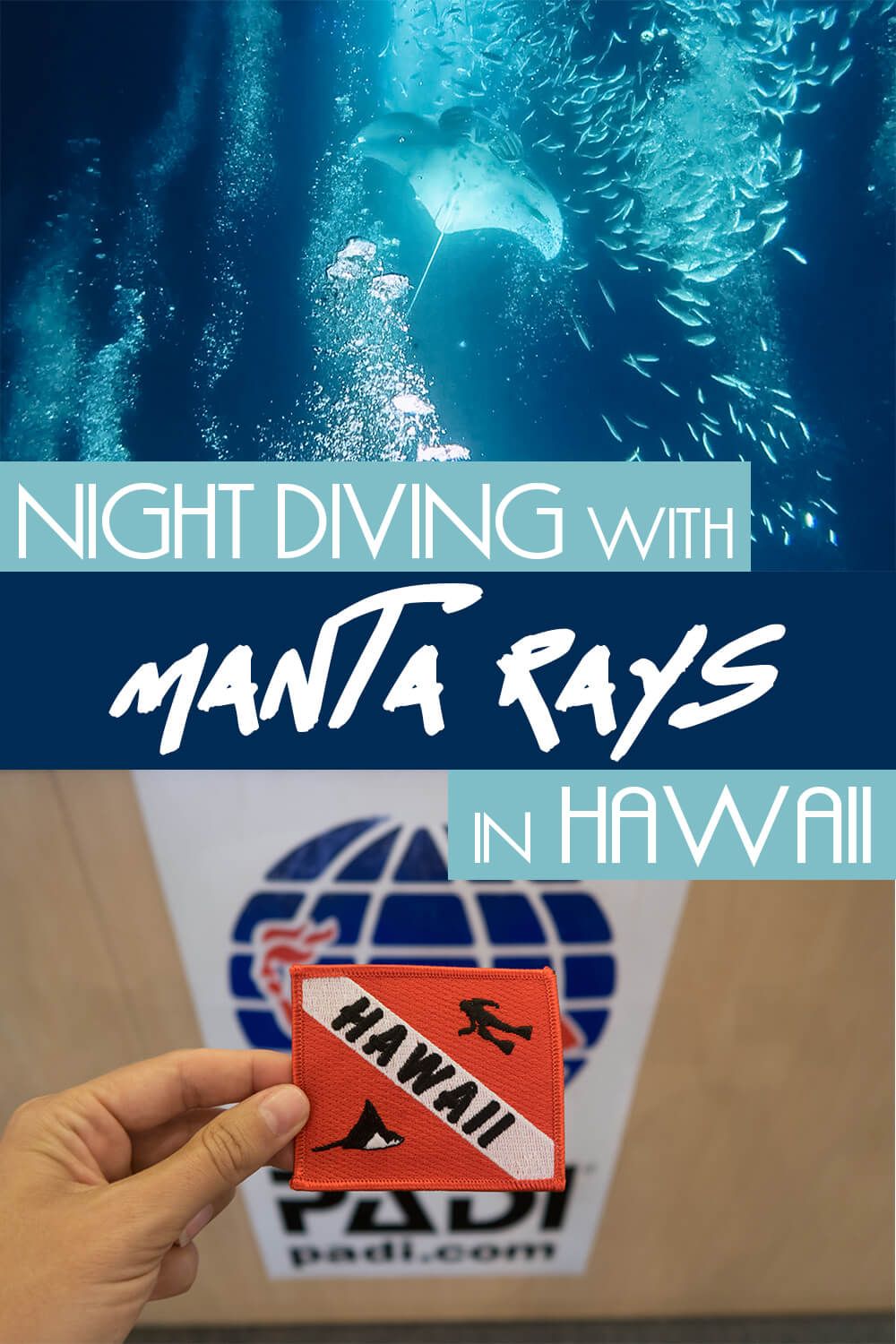 Night Diving with Manta Rays in Hawaii