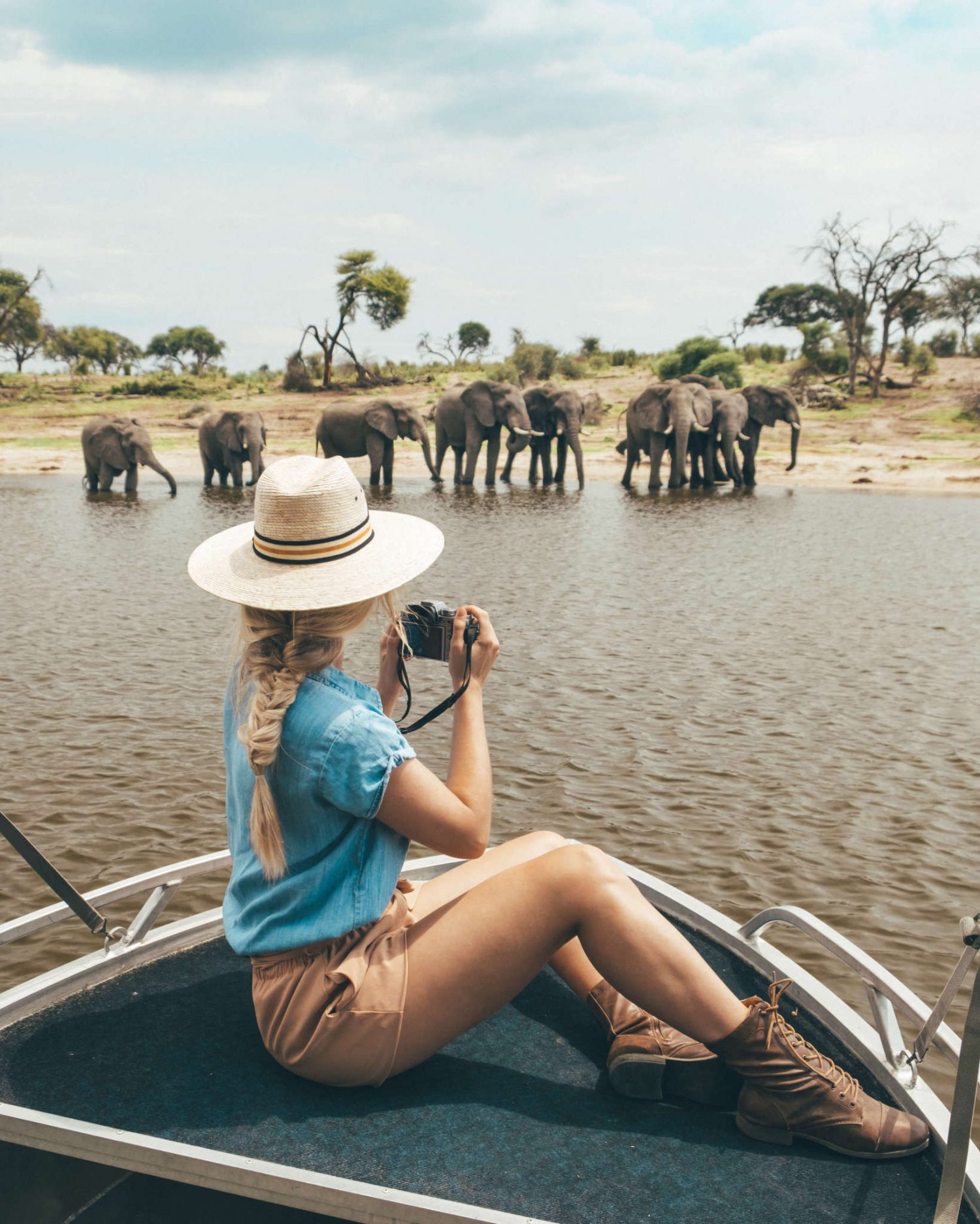 Blonde at Meno a Kwena in Botswana