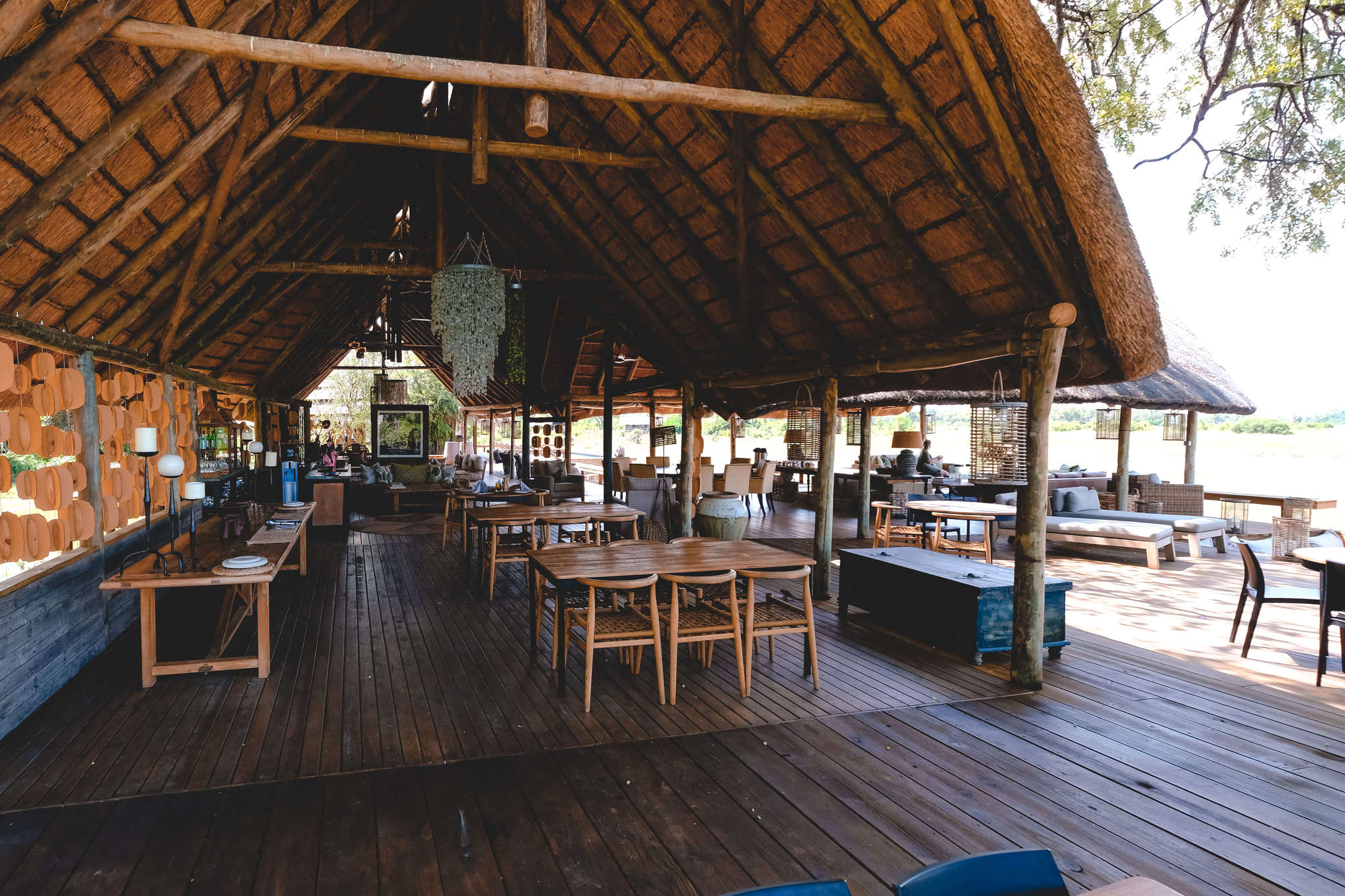 dining area Sable Alley in Botswana