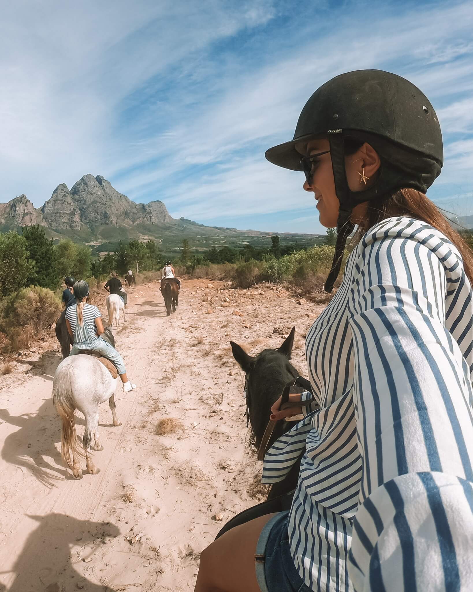 Horseback riding at Boschendal