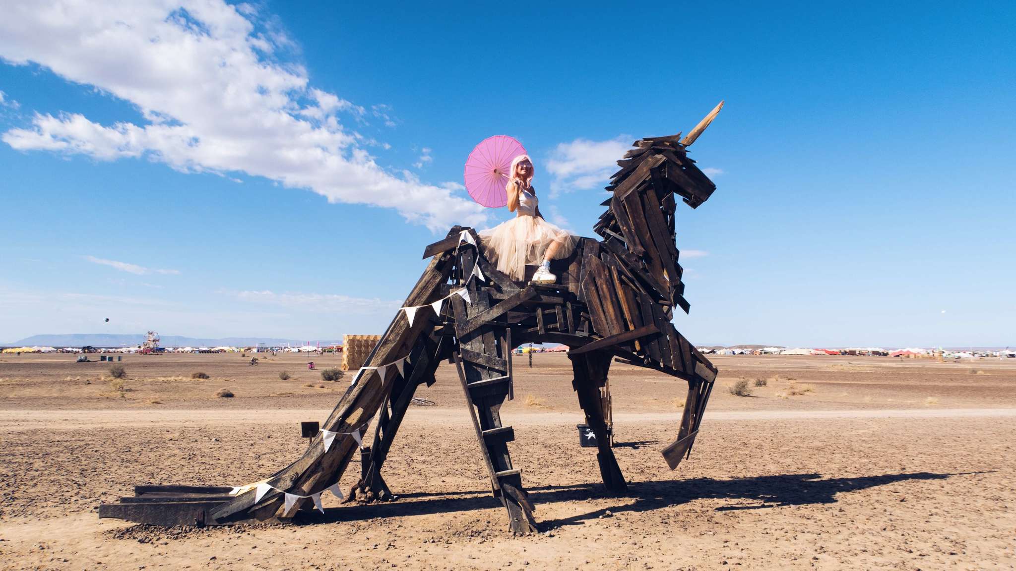 Blonde at AfrikaBurn