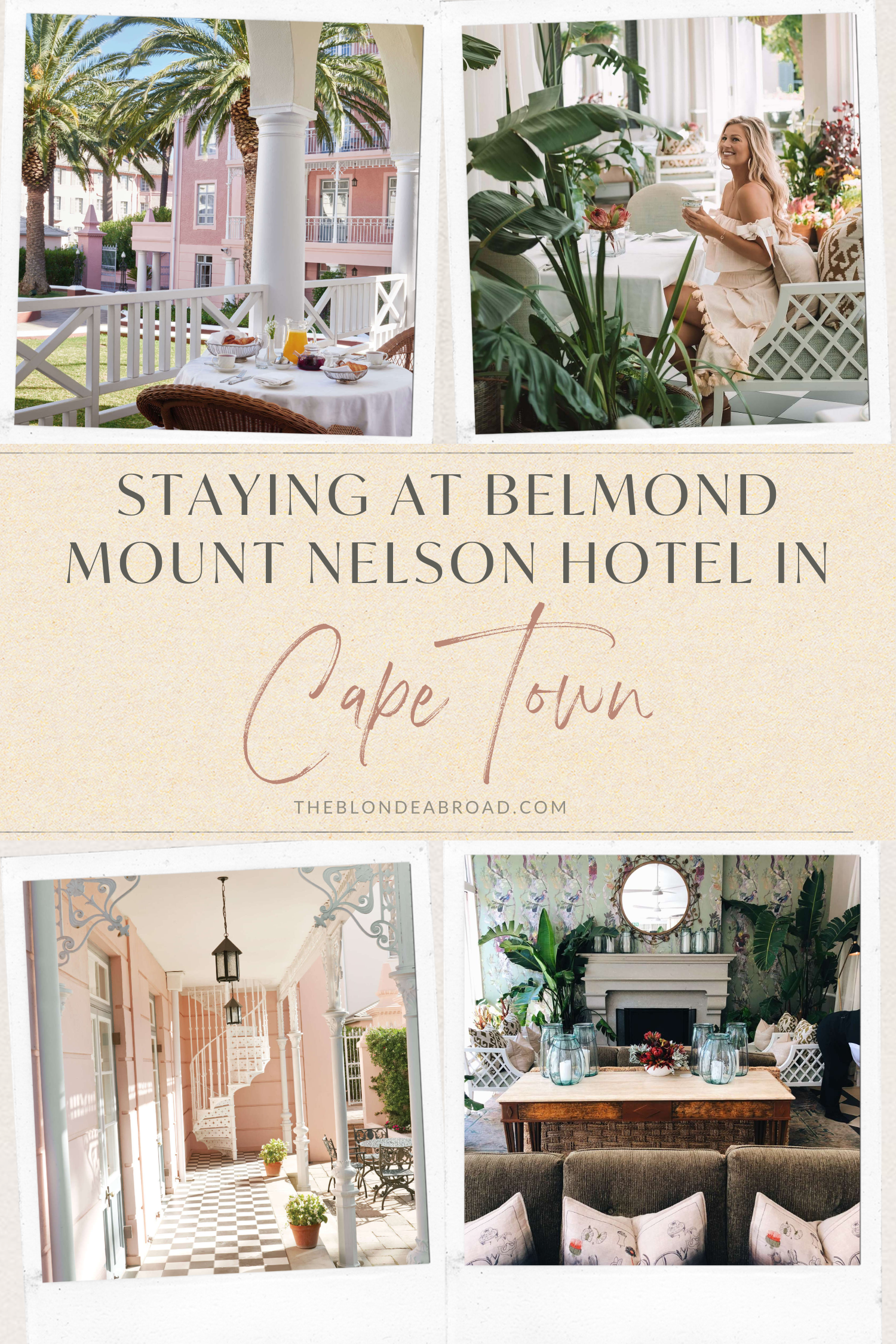 Staying at Belmond Mount Nelson Hotel in Cape Town