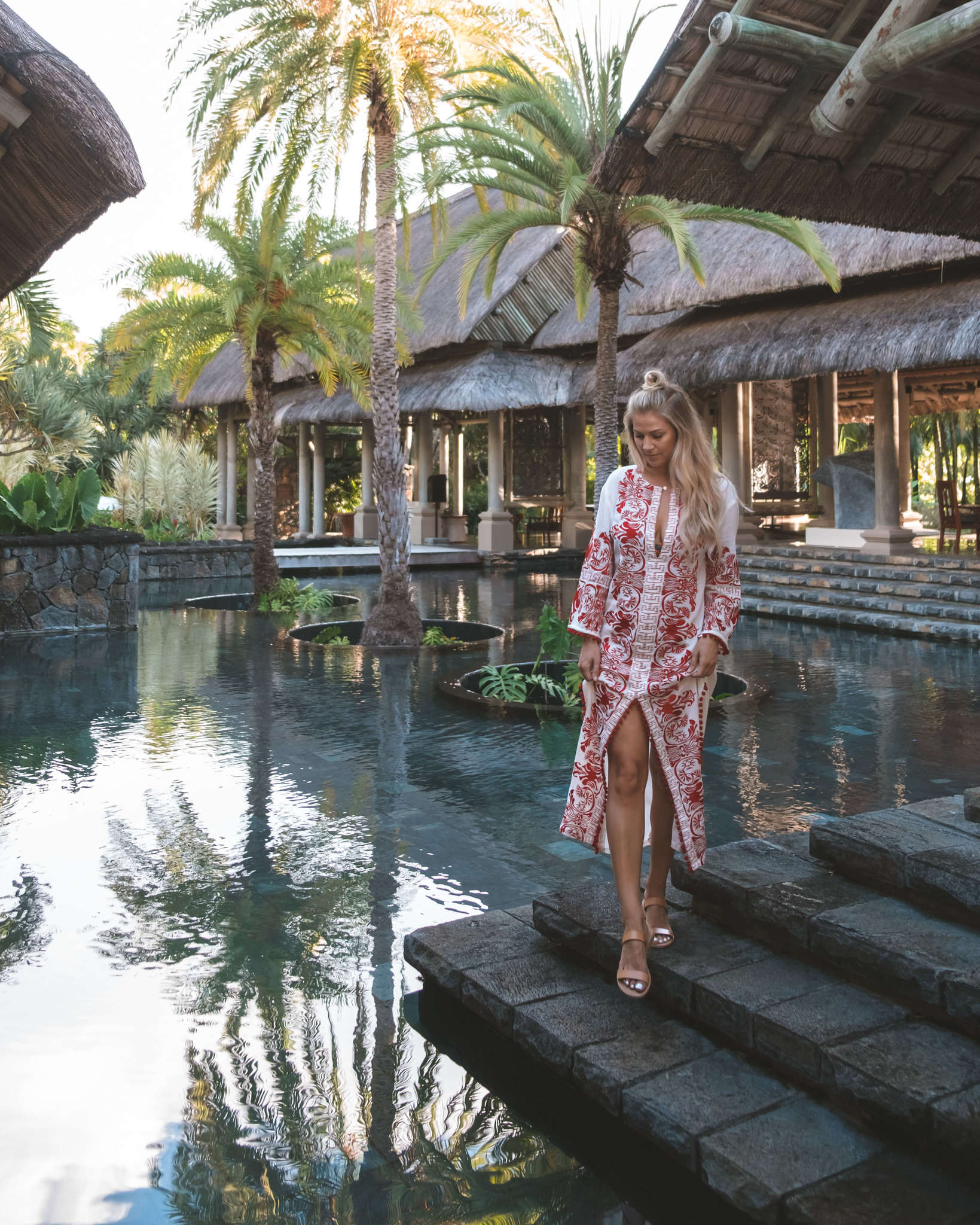 Blonde at Constance Prince Maurice in Mauritius