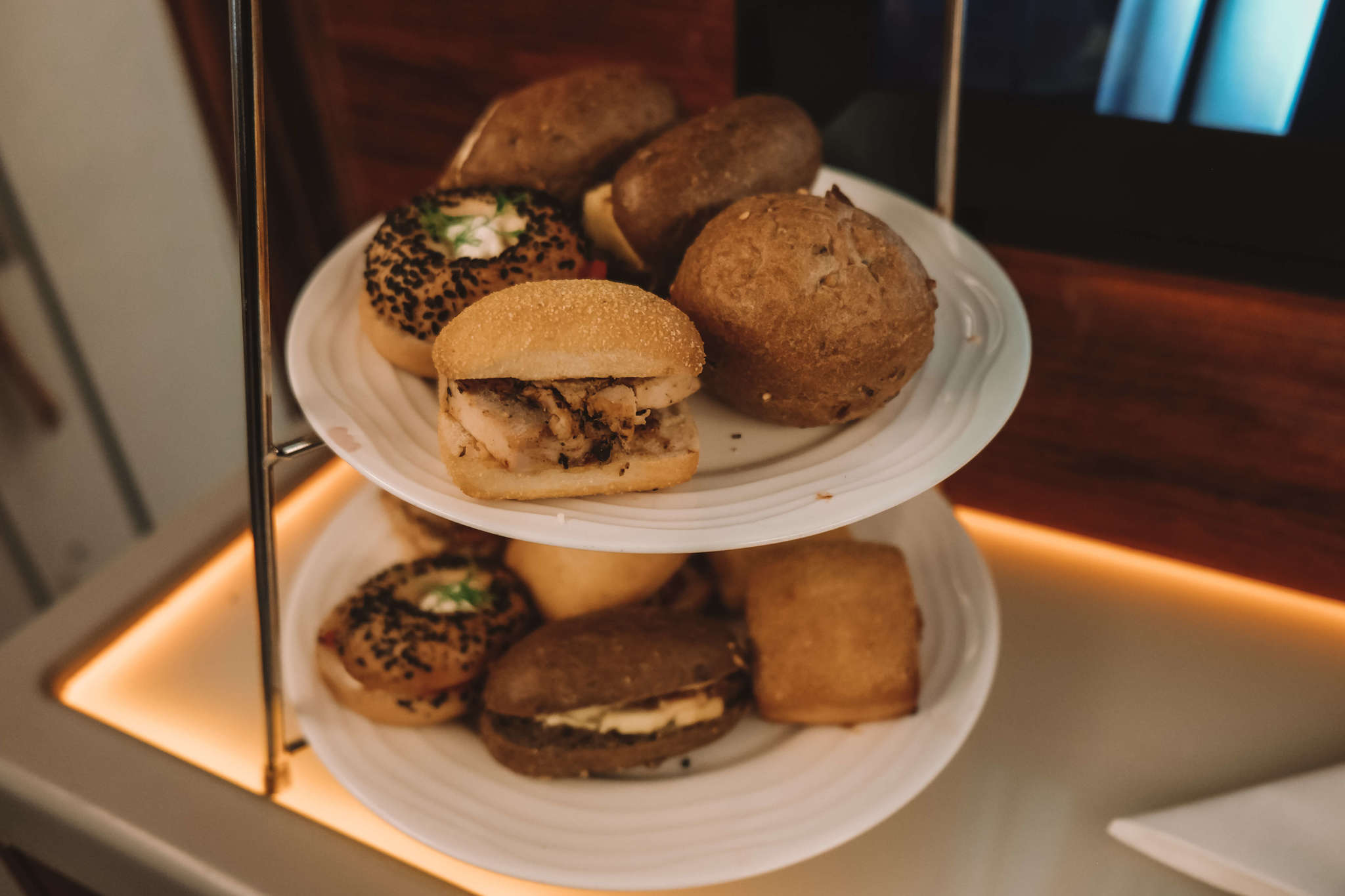 Burgers on Emirates Business Class