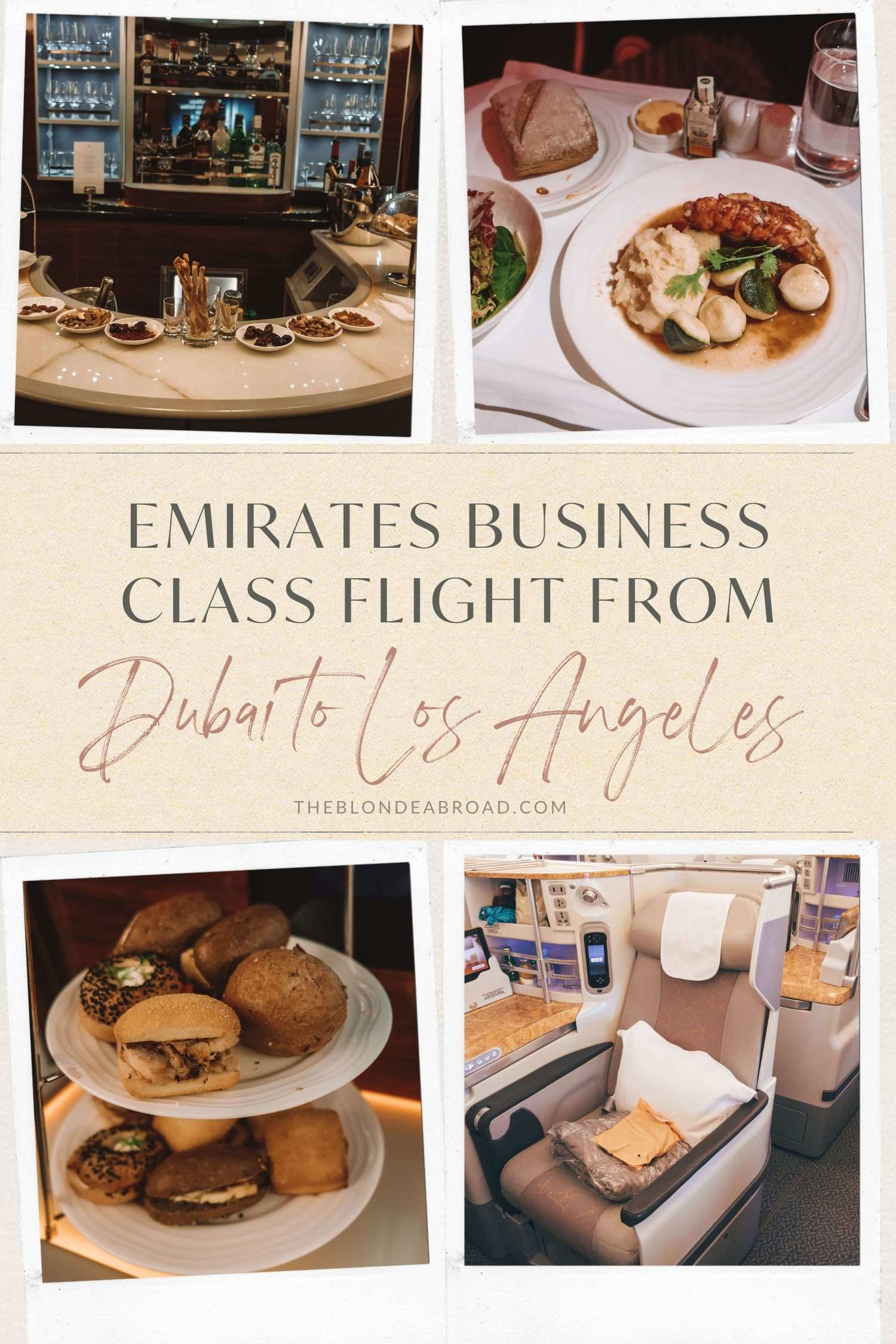 Emirates Business Class Flight from Dubai to Los Angeles