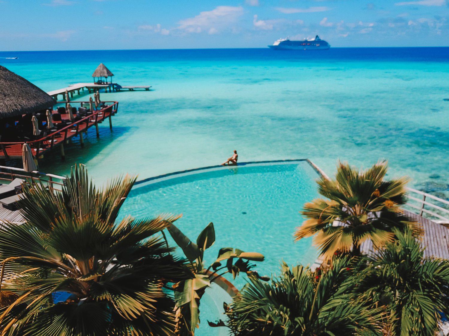 Hotel Pool in French Polynesia