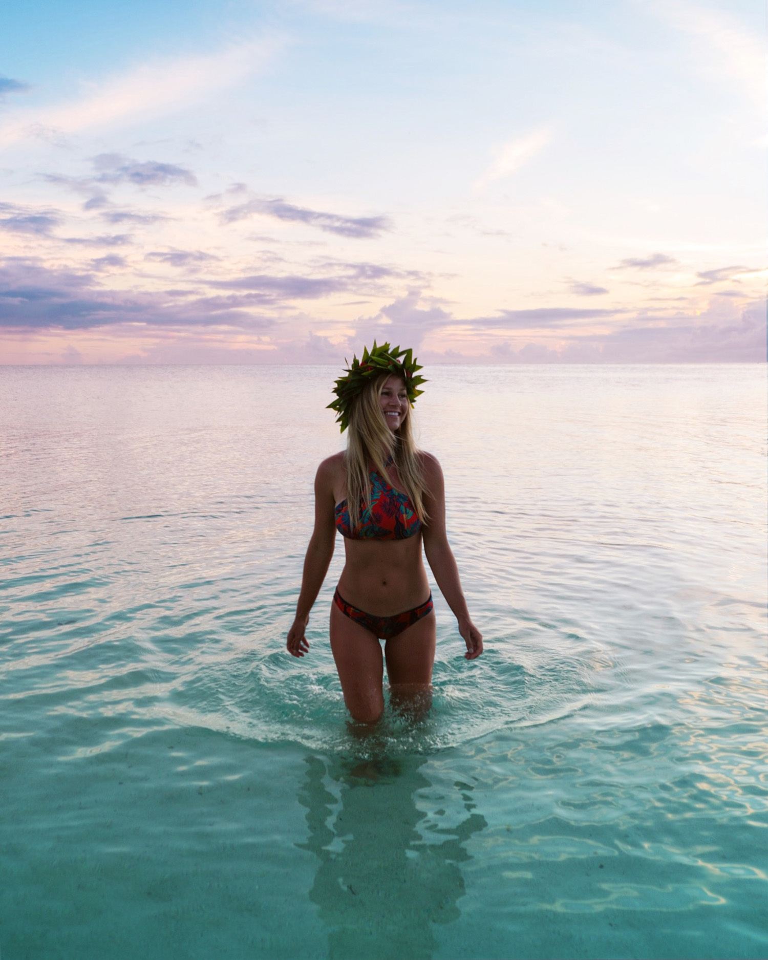 Sunset in French Polynesia