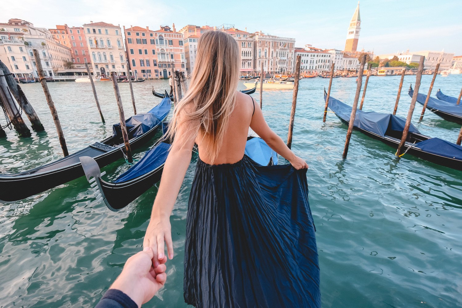 Blonde in Venice, Italy