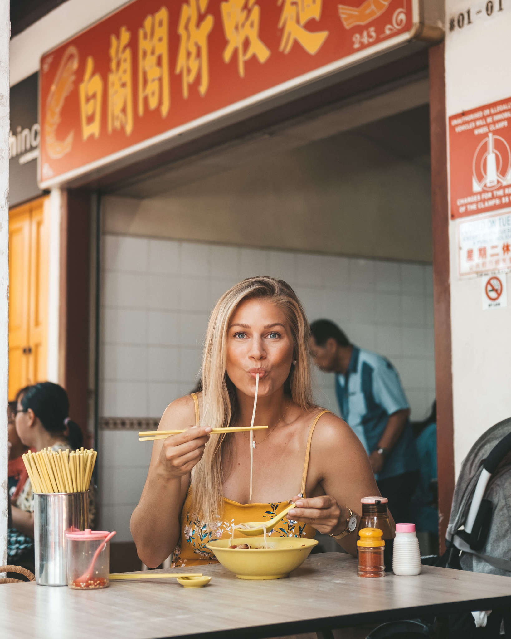 Nouilles à Singapour