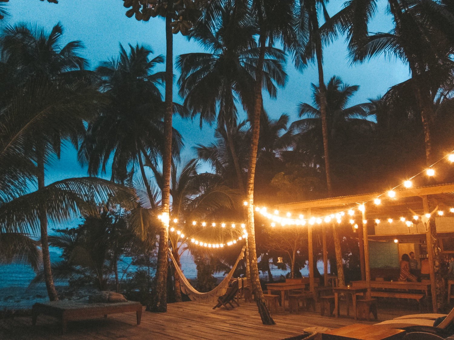 Beach bar in Panama