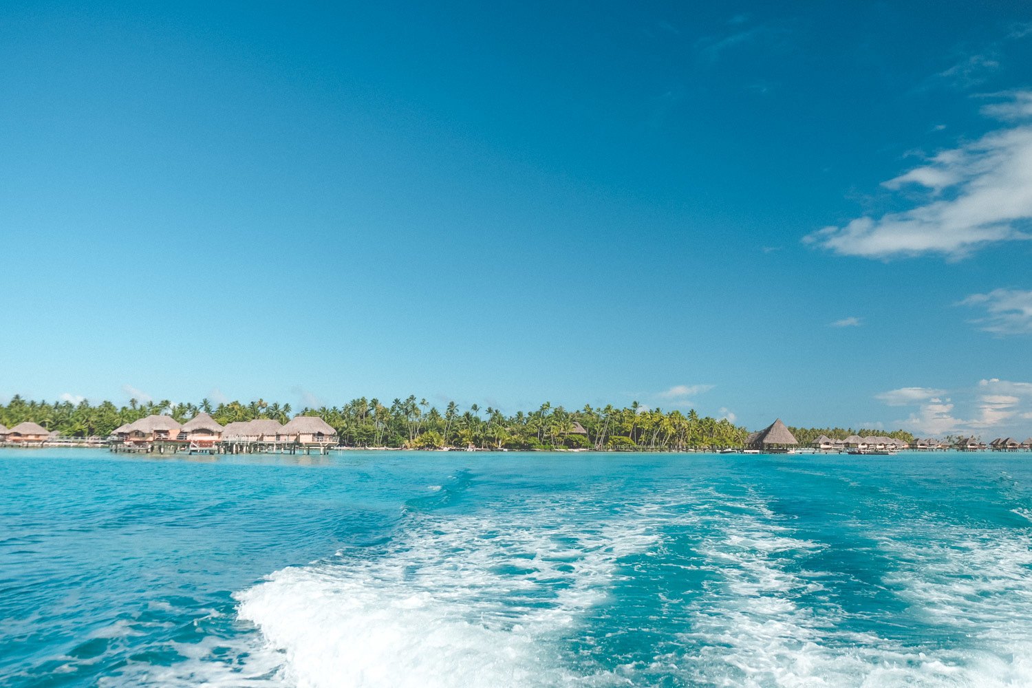 Water boating in French Polynesia