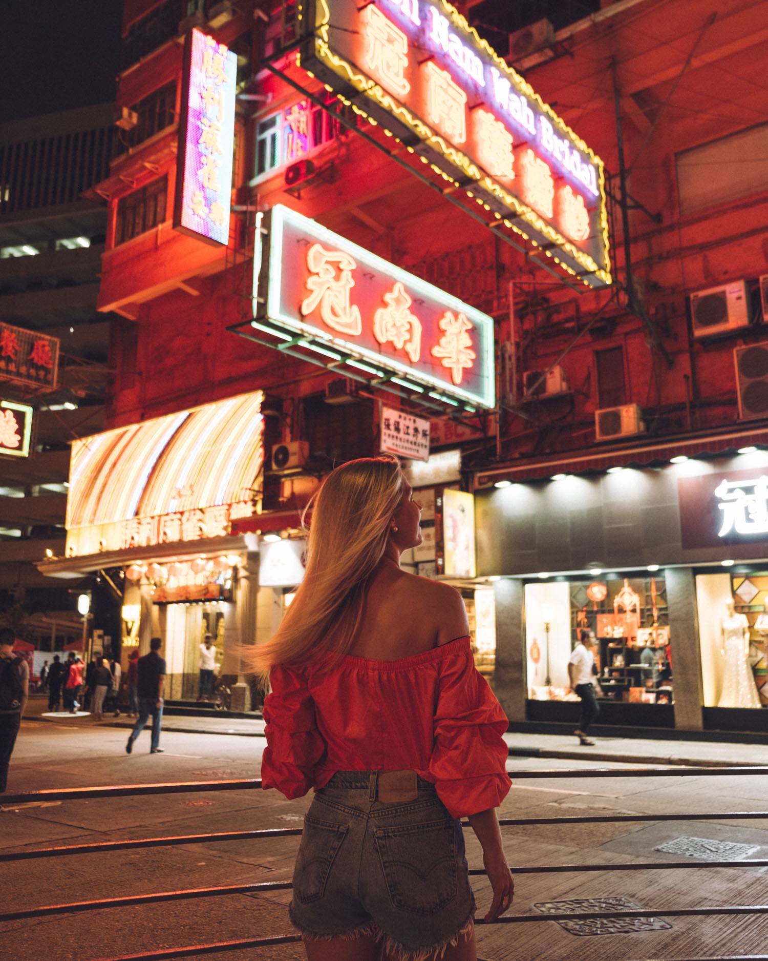 Blonde in Hong Kong