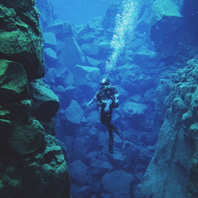 Diving the Silfra Fissure in Iceland