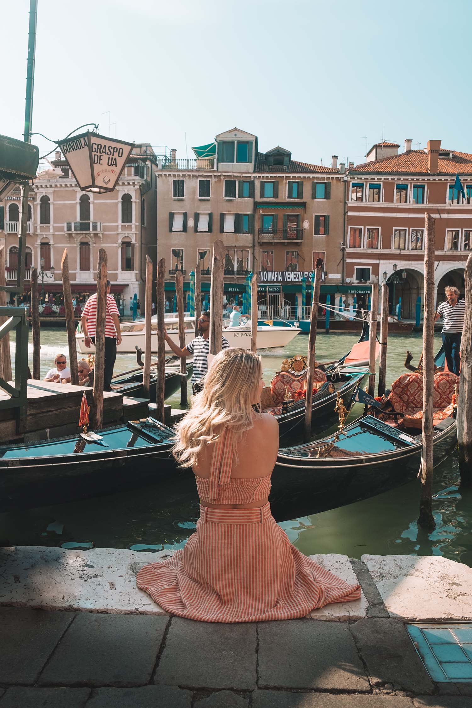 blonde girl venice