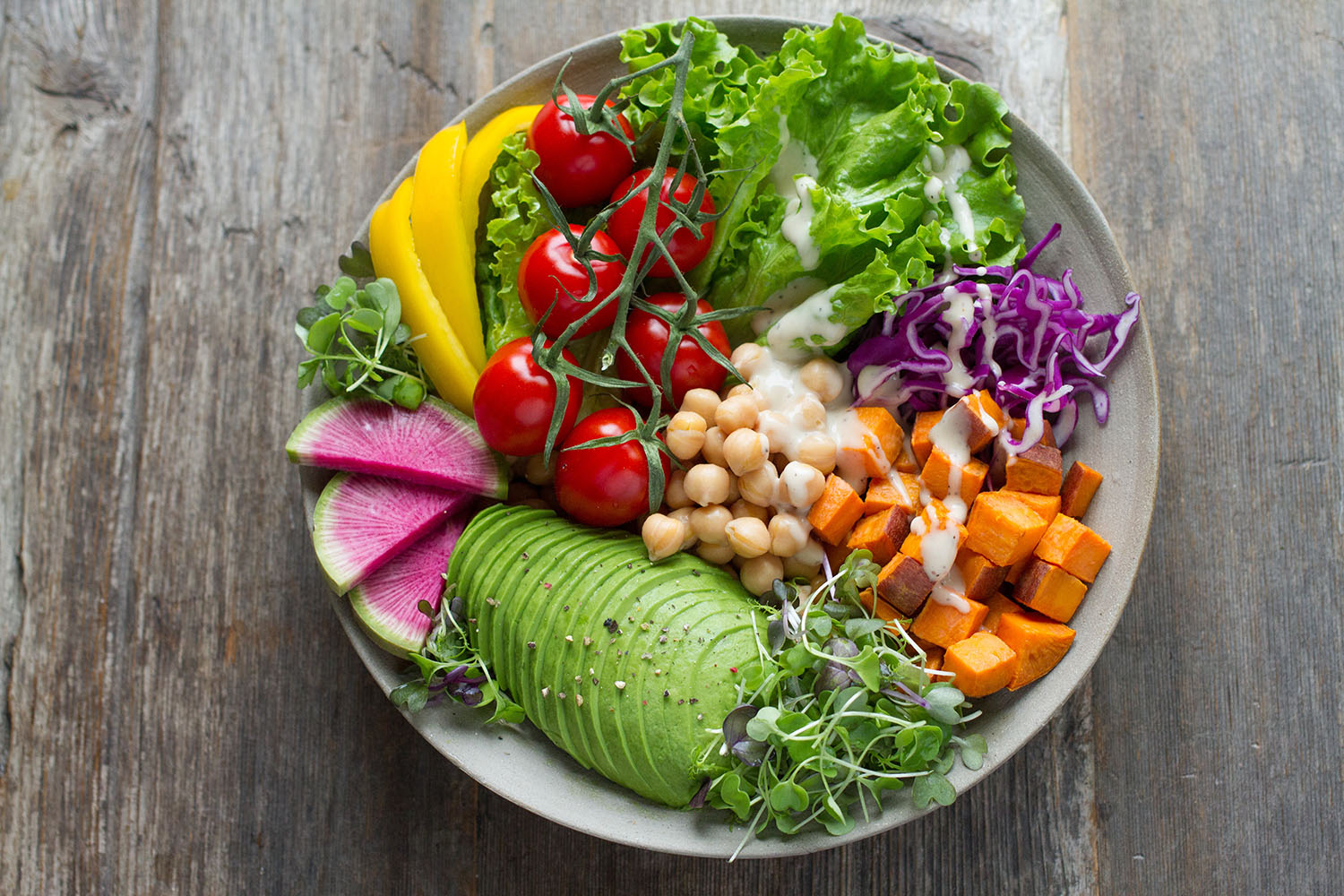 vegan salad bowl