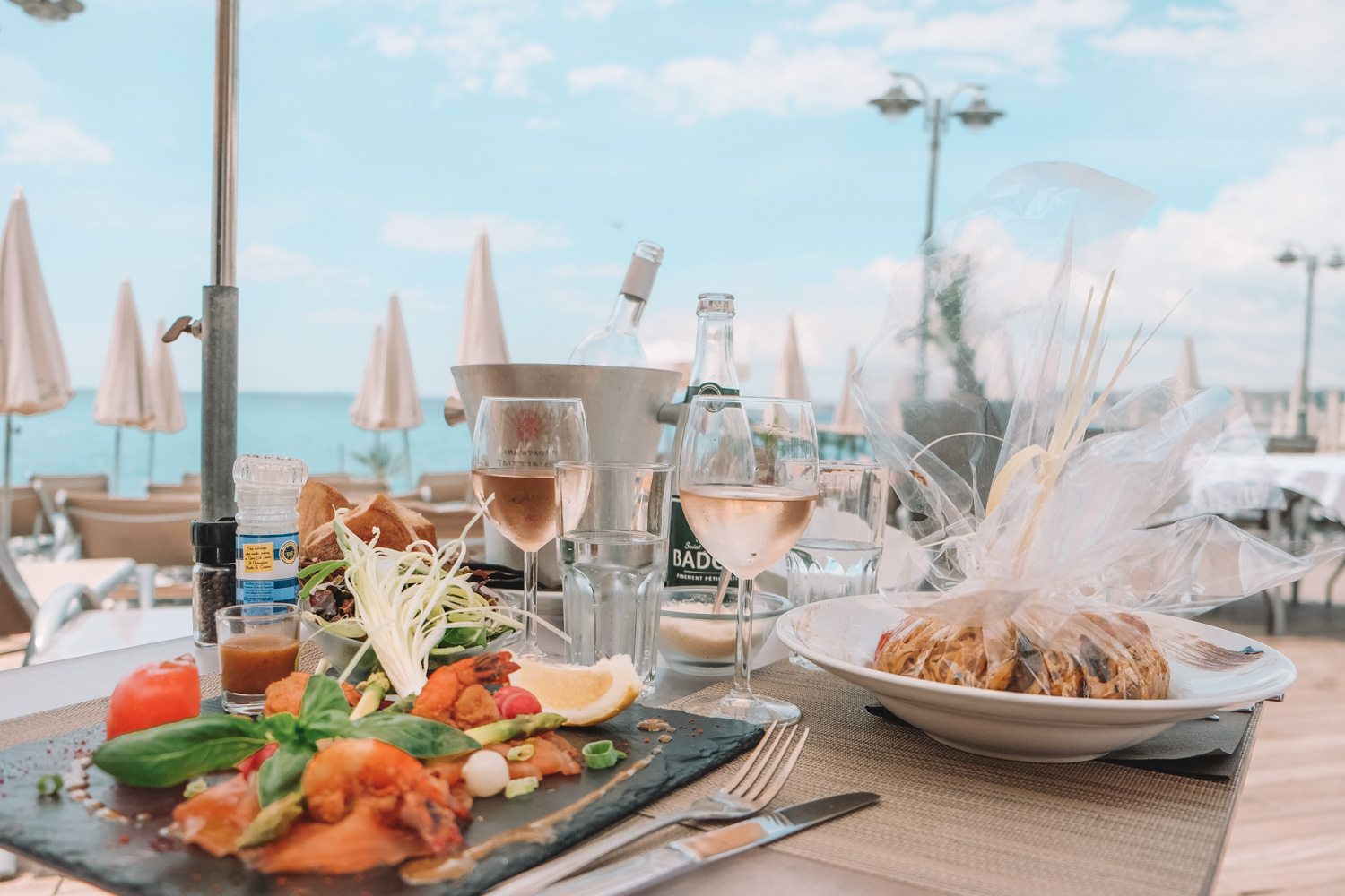 Lunch and Rose in Nice