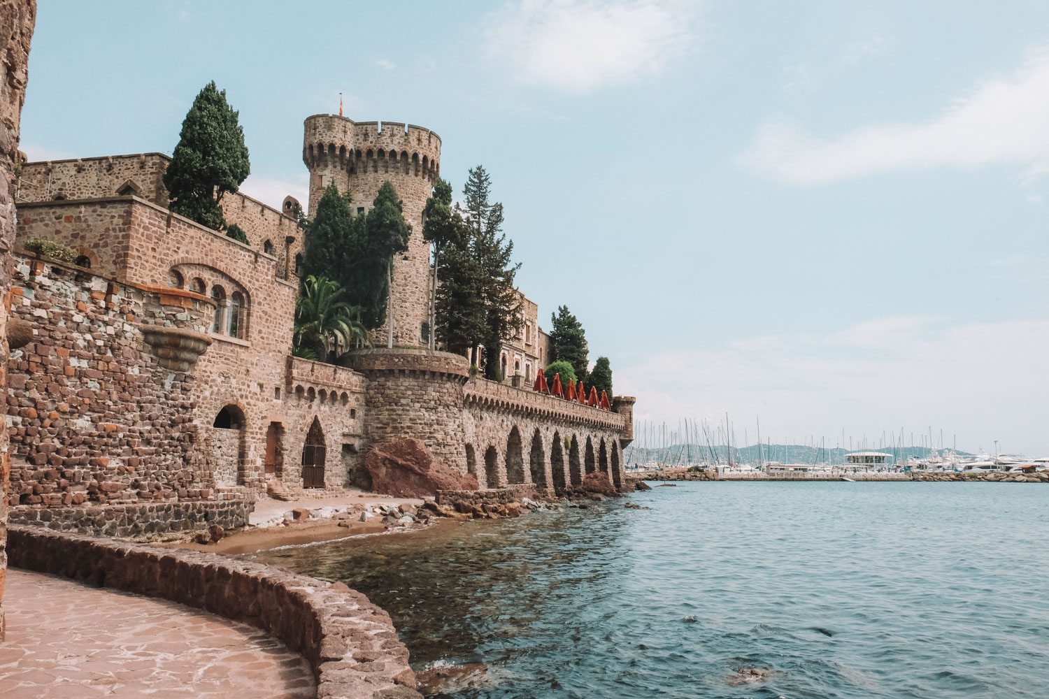 Castle on Coast of France