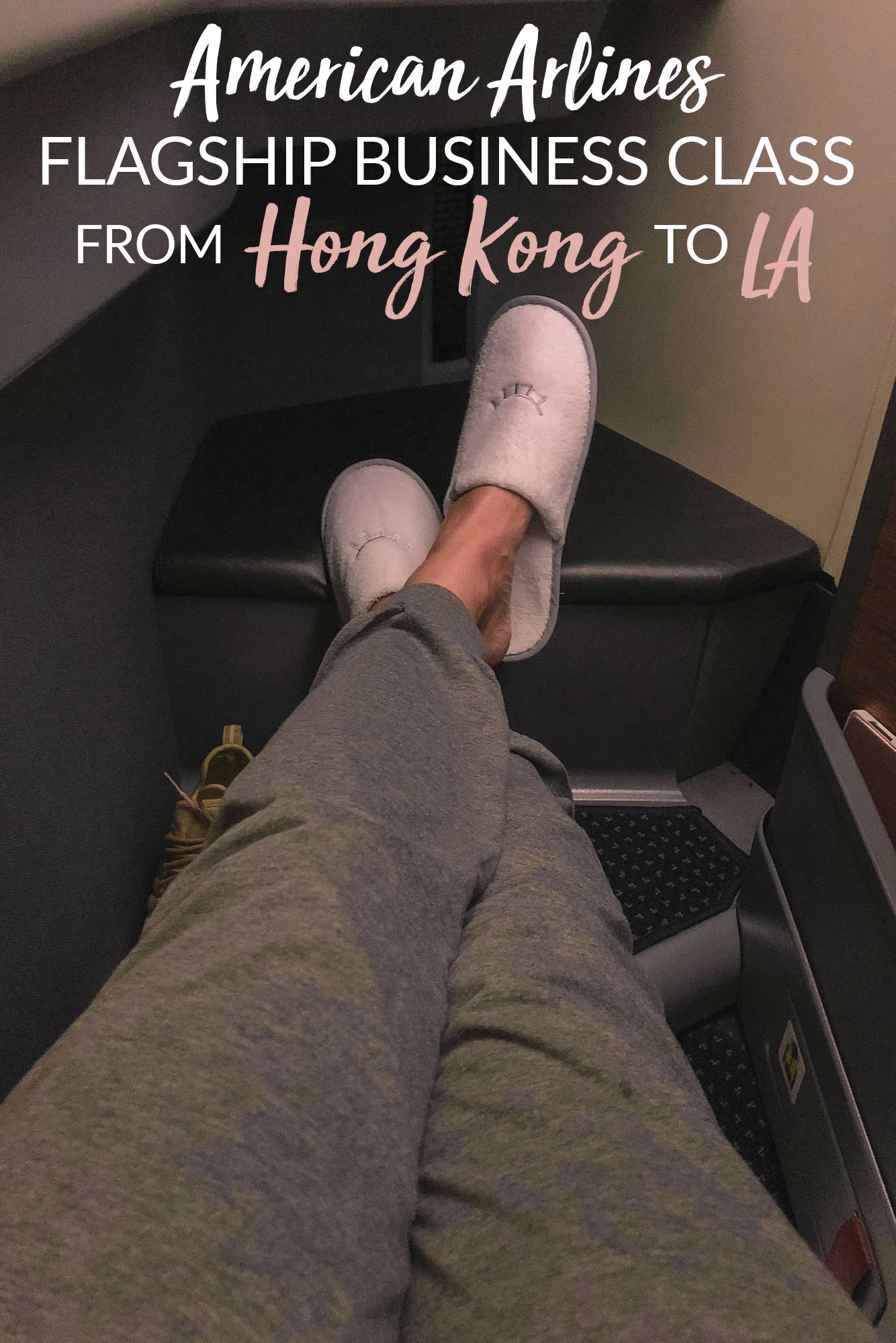 American Airlines Flagship Business Class Filght From Hong Kong to LA