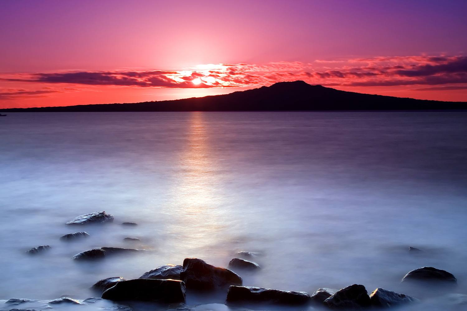 Rangitoto at dawn