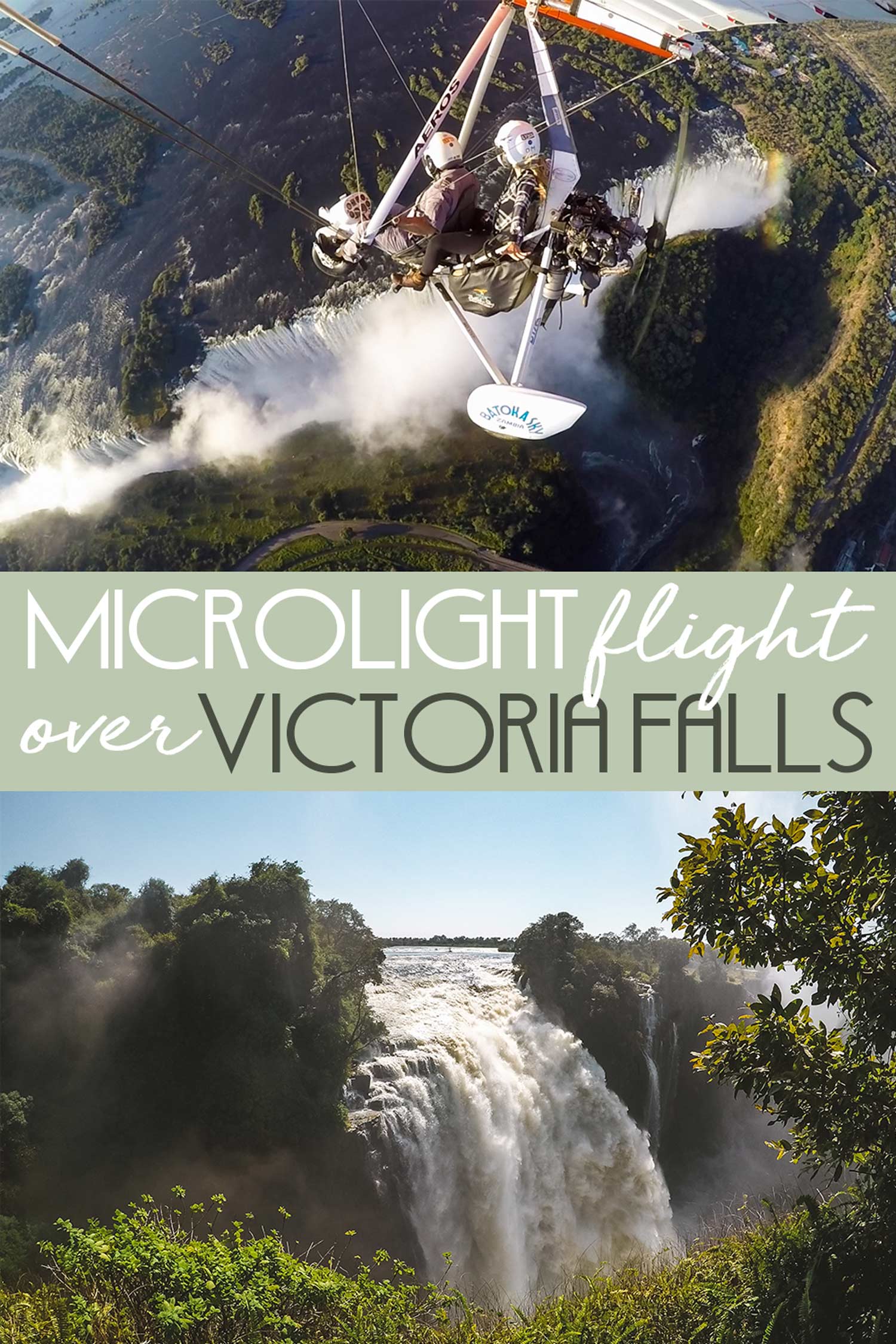 Microlight Flight Over Victoria Falls
