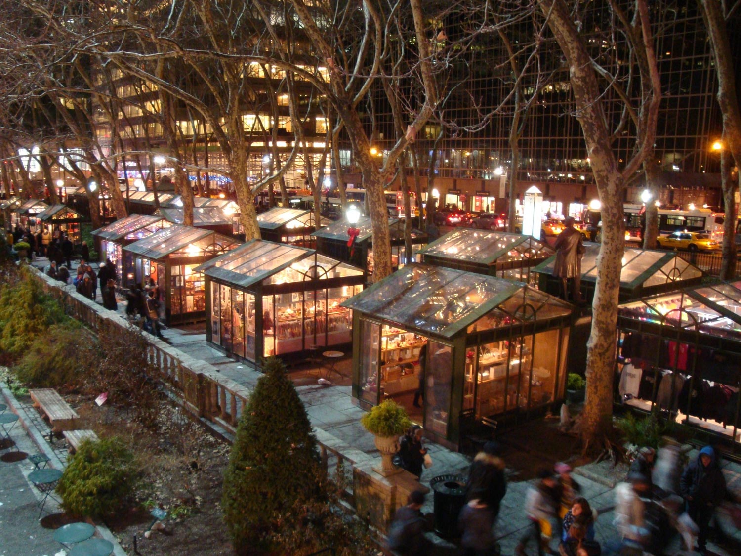 Bryant Park in New York at Christmas