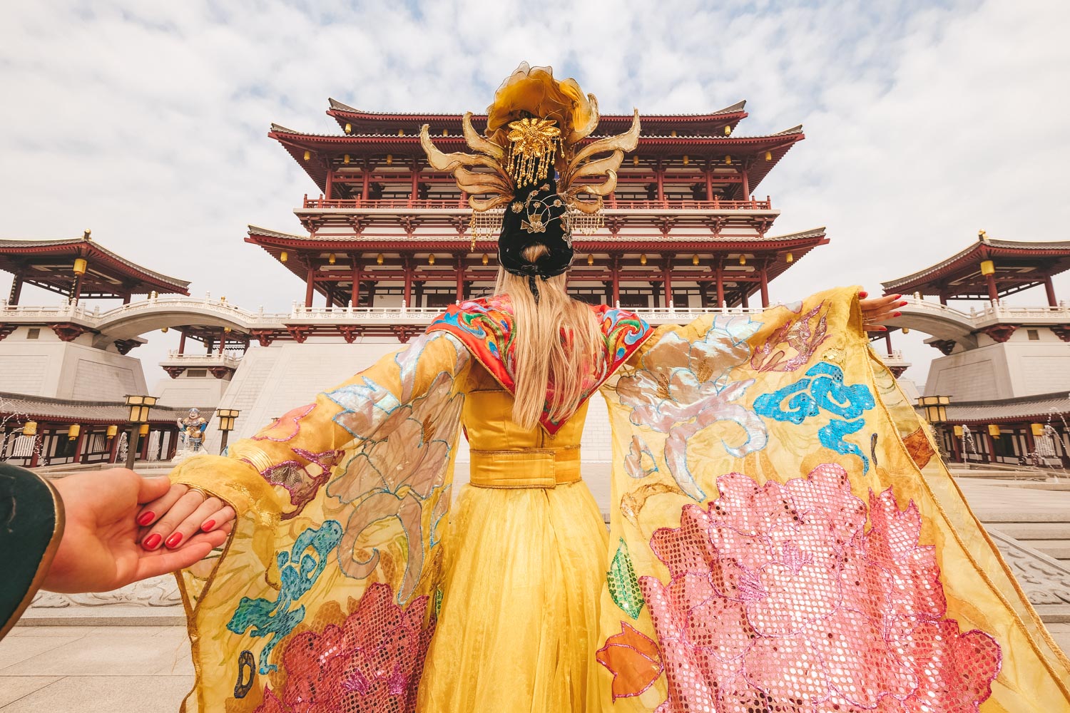 Blonde in Shaanxi, China