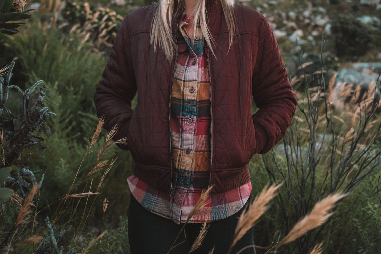 Flannel and Bomber Jacket Outfit