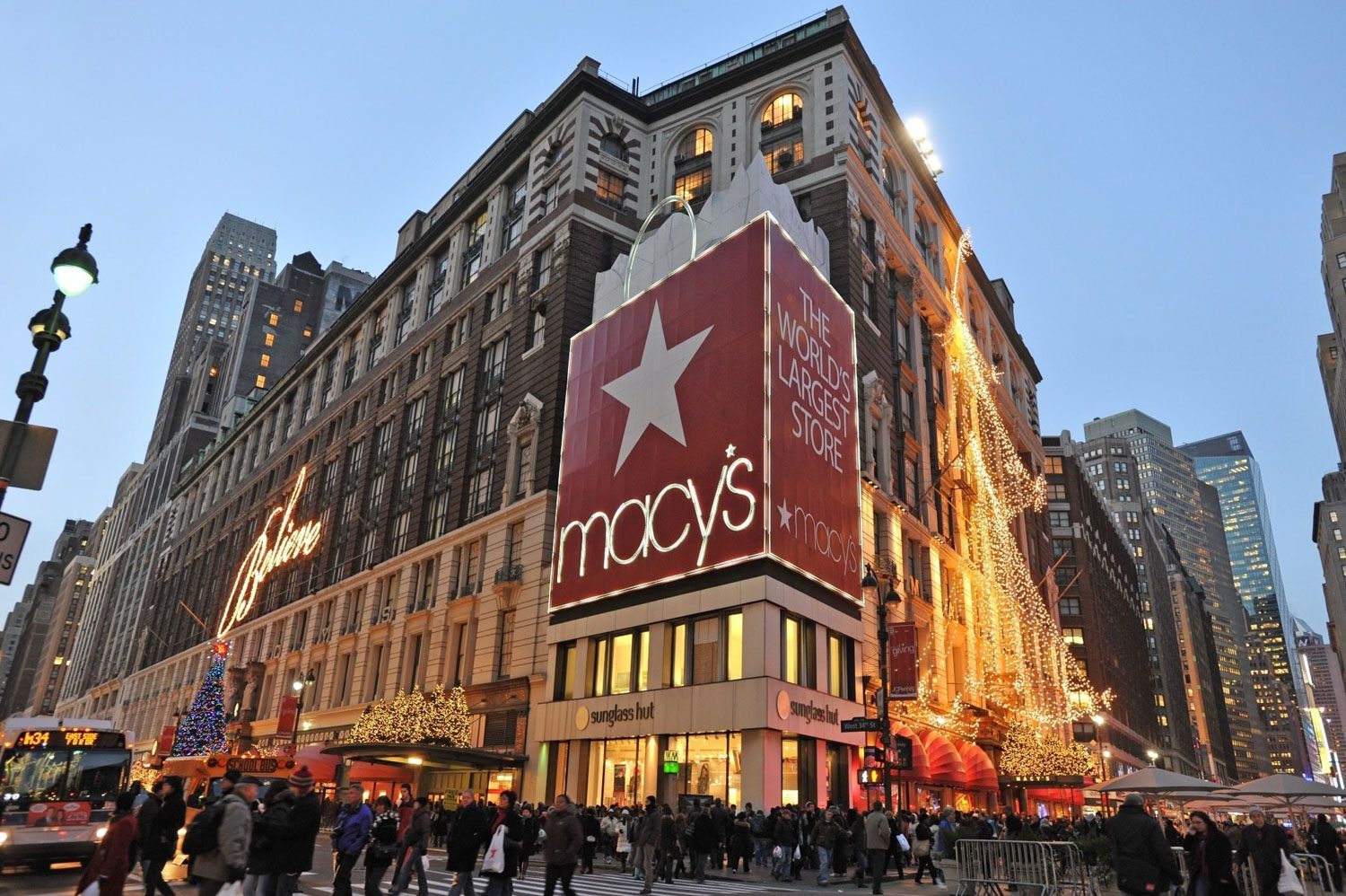 Macys in New York at Christmas